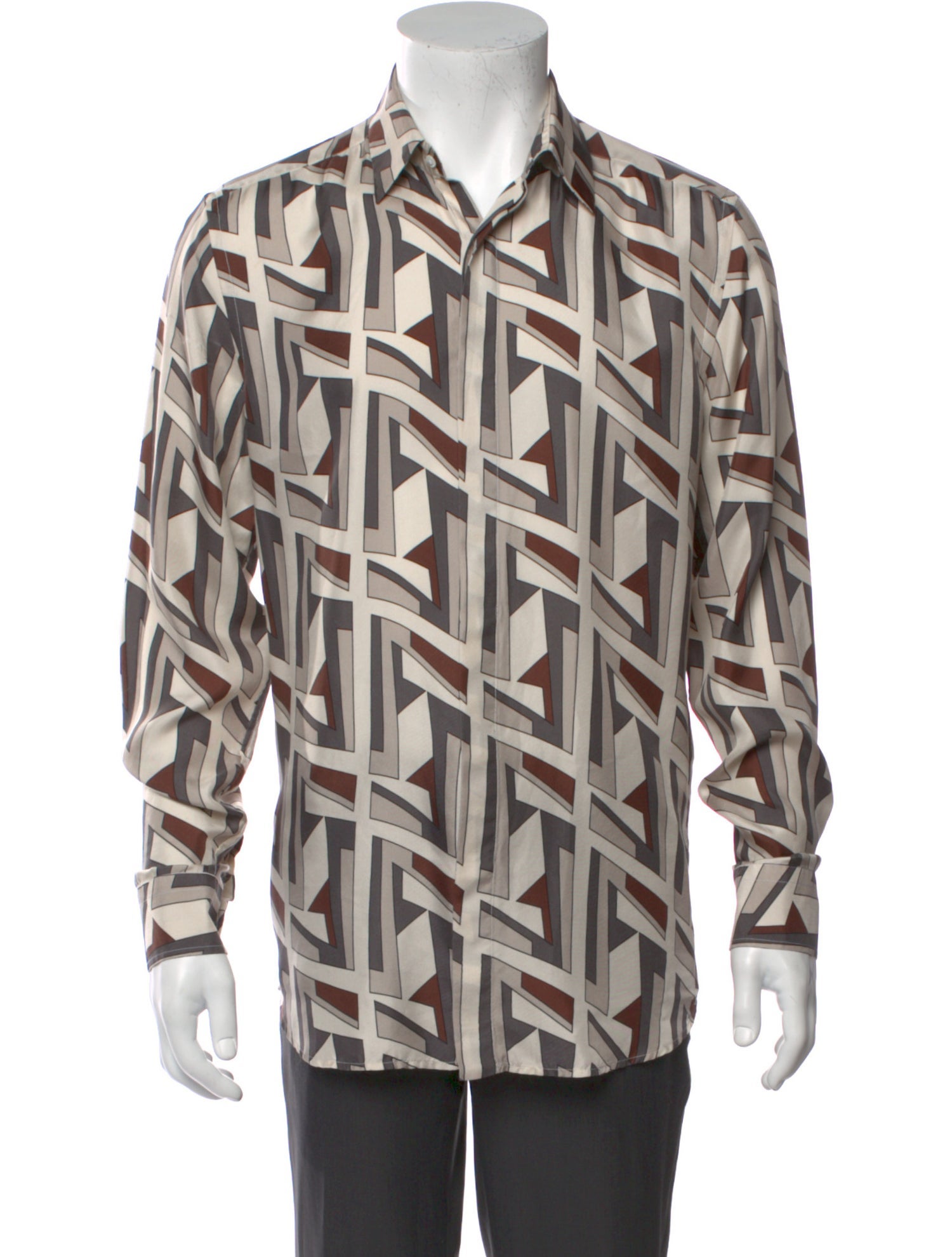 Fendi Silk Printed Shirt