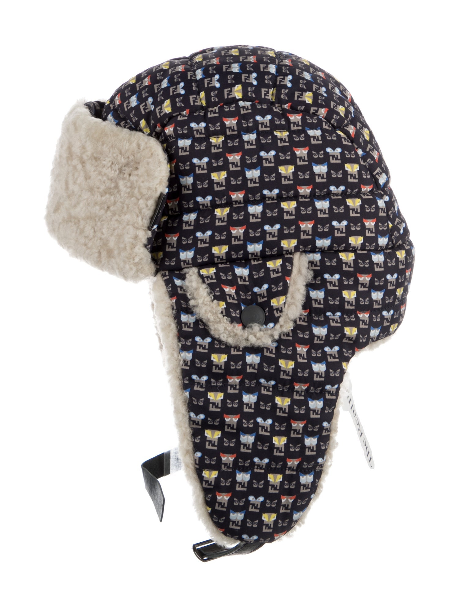 Fendi Toddler Boys' Shearling Trapper Hat