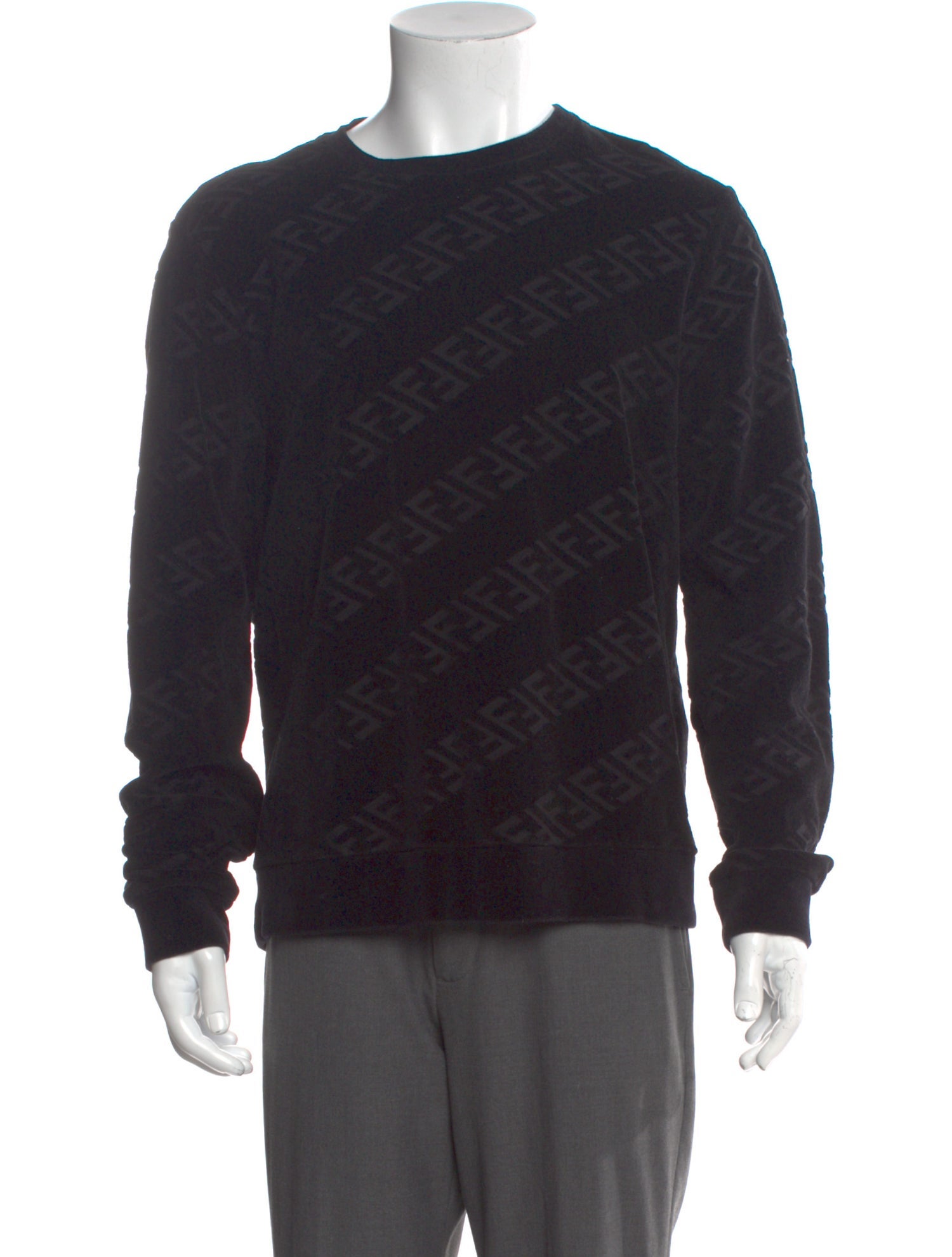 Fendi Crew Neck Long Sleeve Pullover