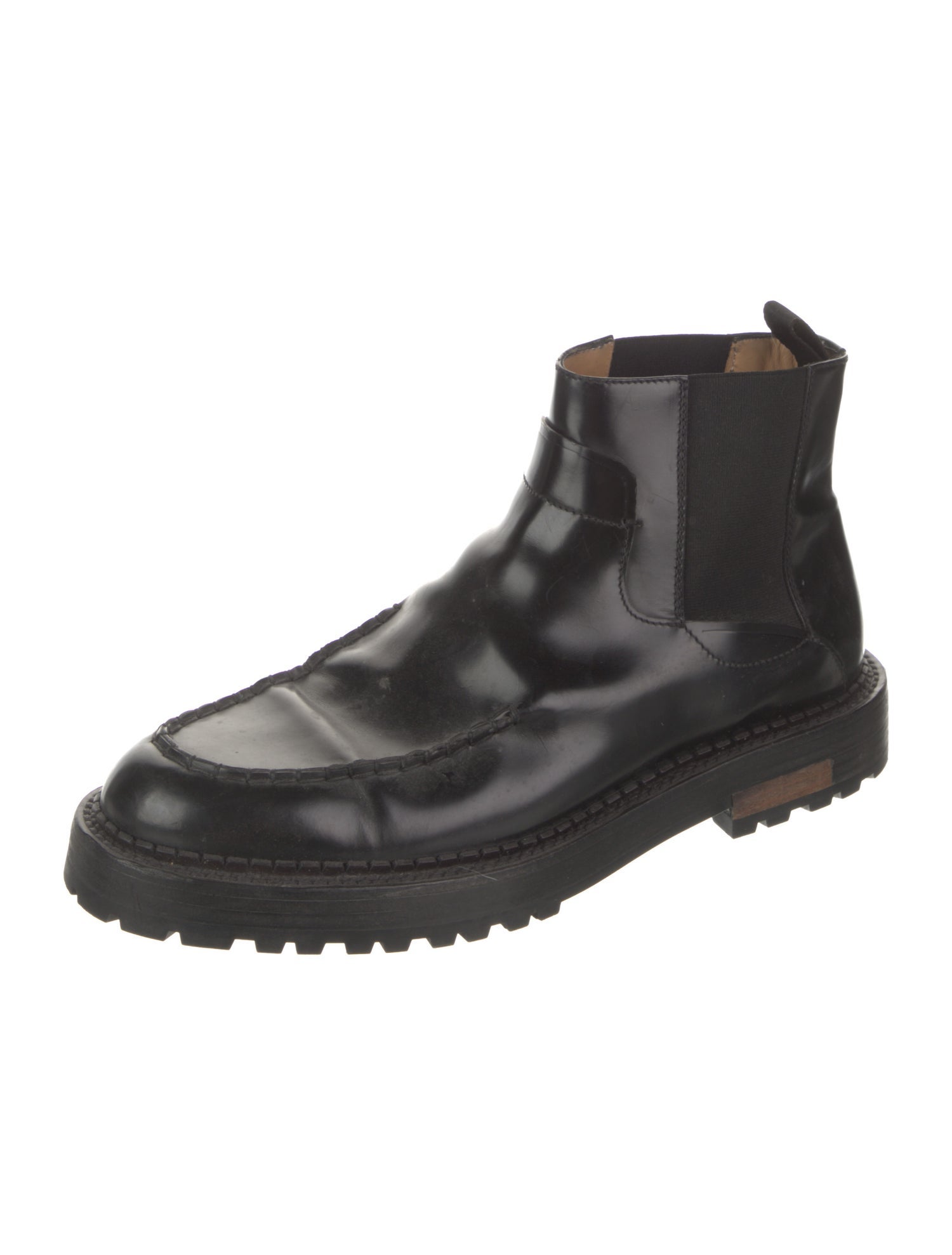 Fendi Leather Chelsea Boots
