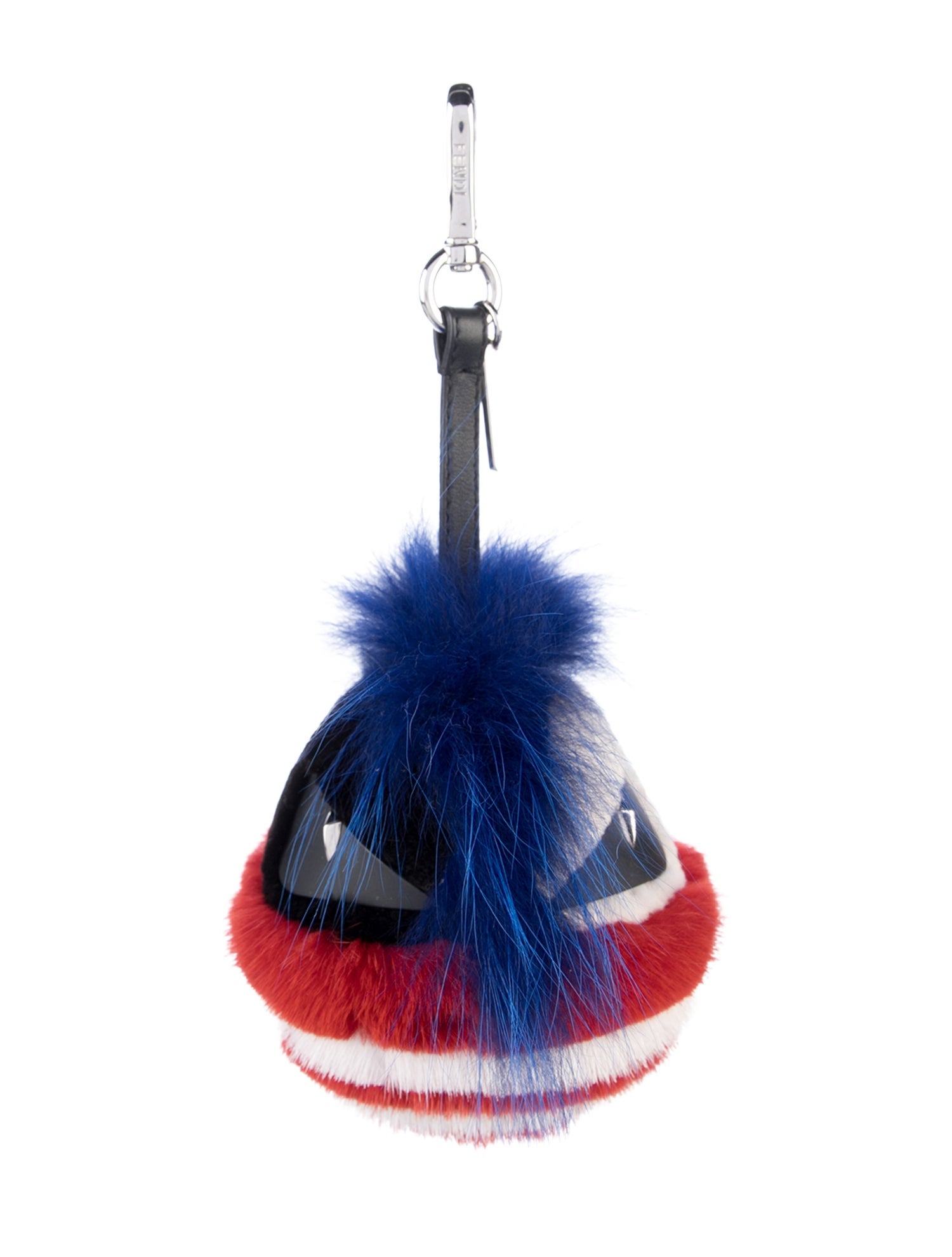 Fendi Monster Bugs Eye Pom Pom Fur Charm Key Chain