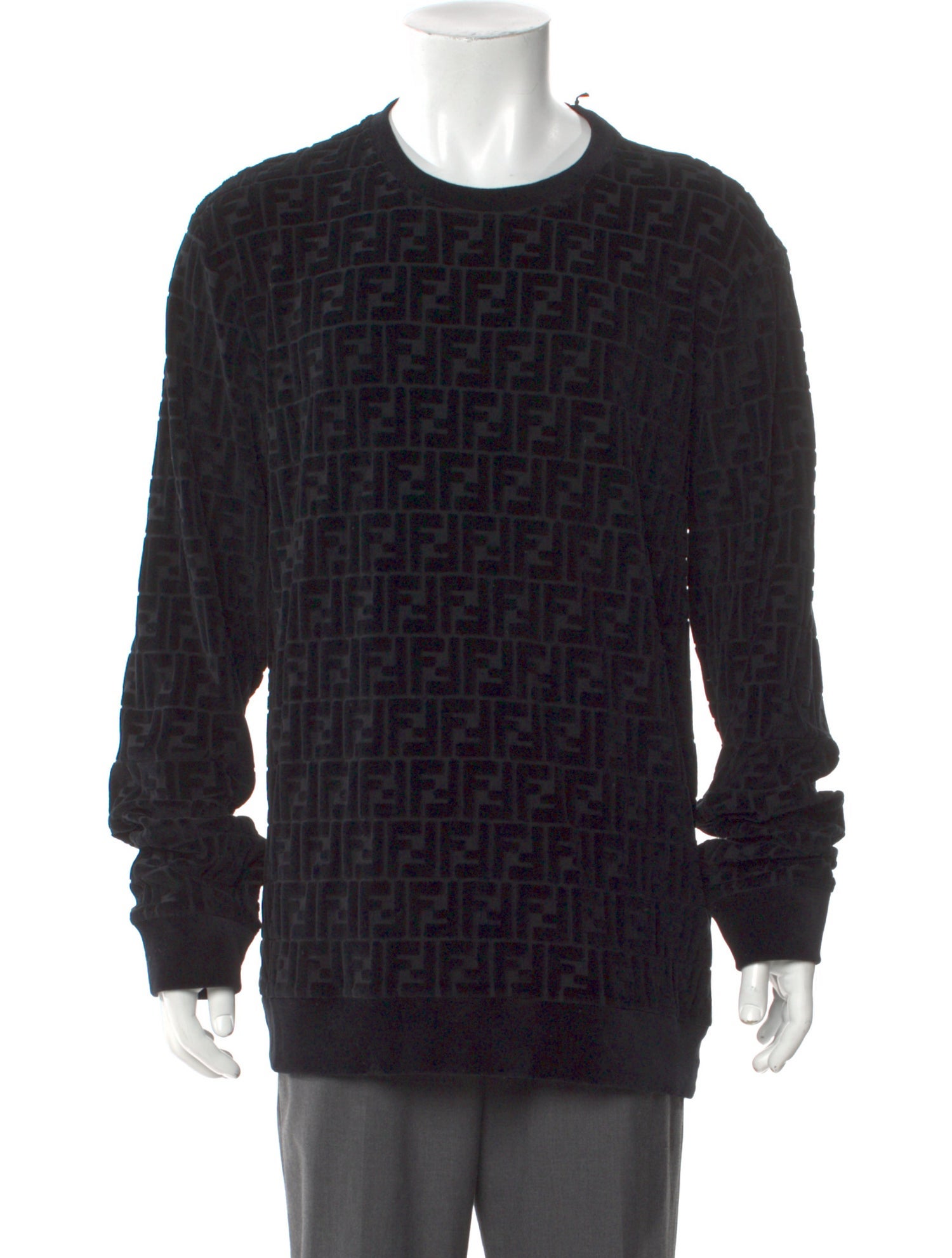 Fendi Zucca FF Logo Crew Neck Pullover w/ Tags