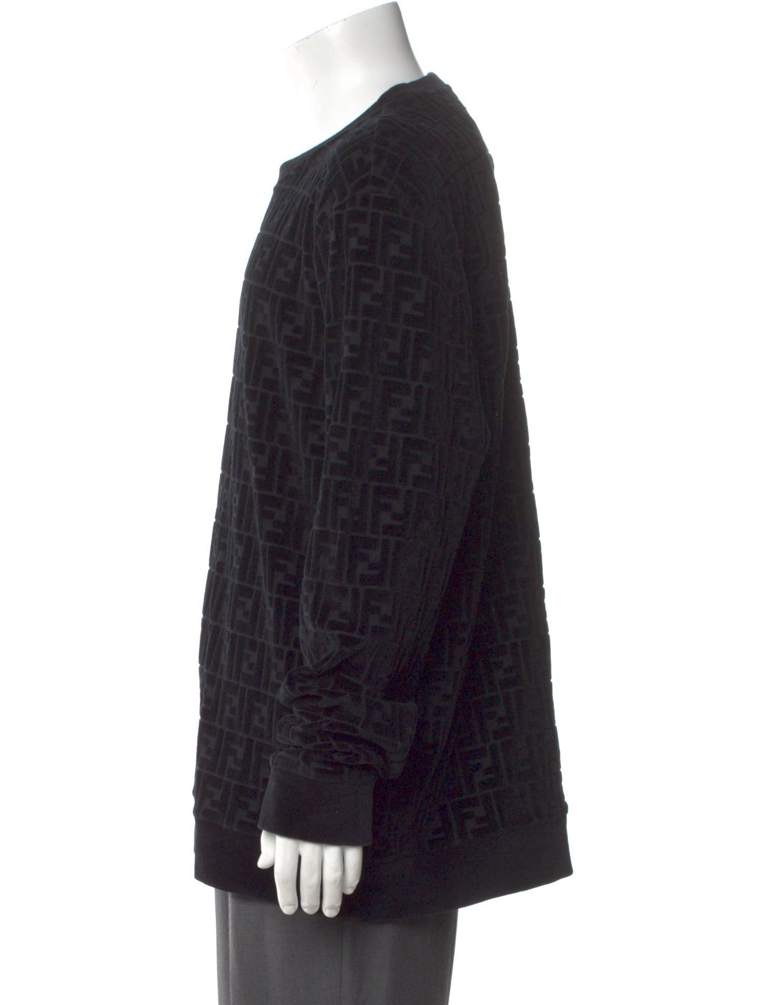 Fendi Zucca FF Logo Crew Neck Pullover w/ Tags