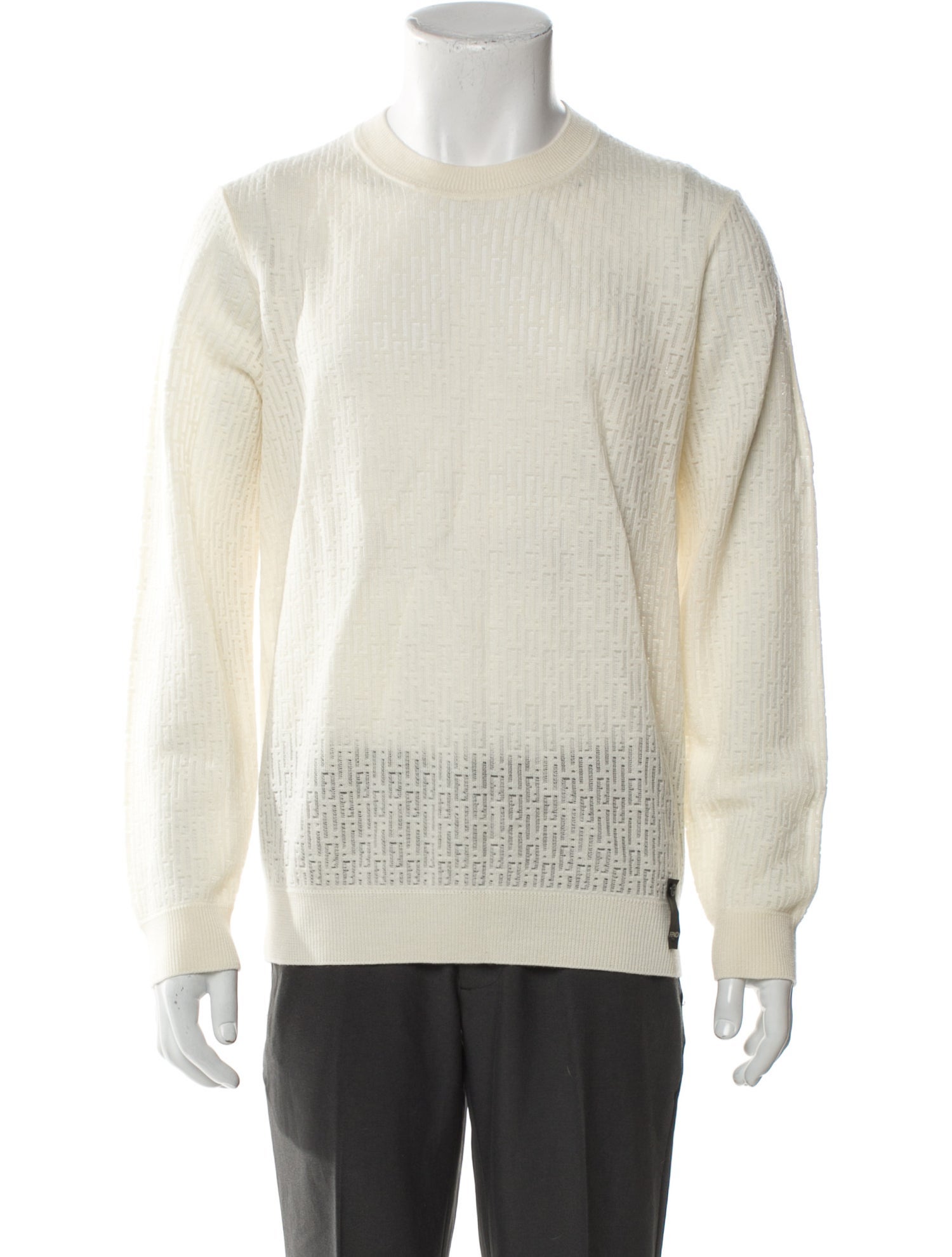 Fendi Wool Crew Neck Pullover w/ Tags