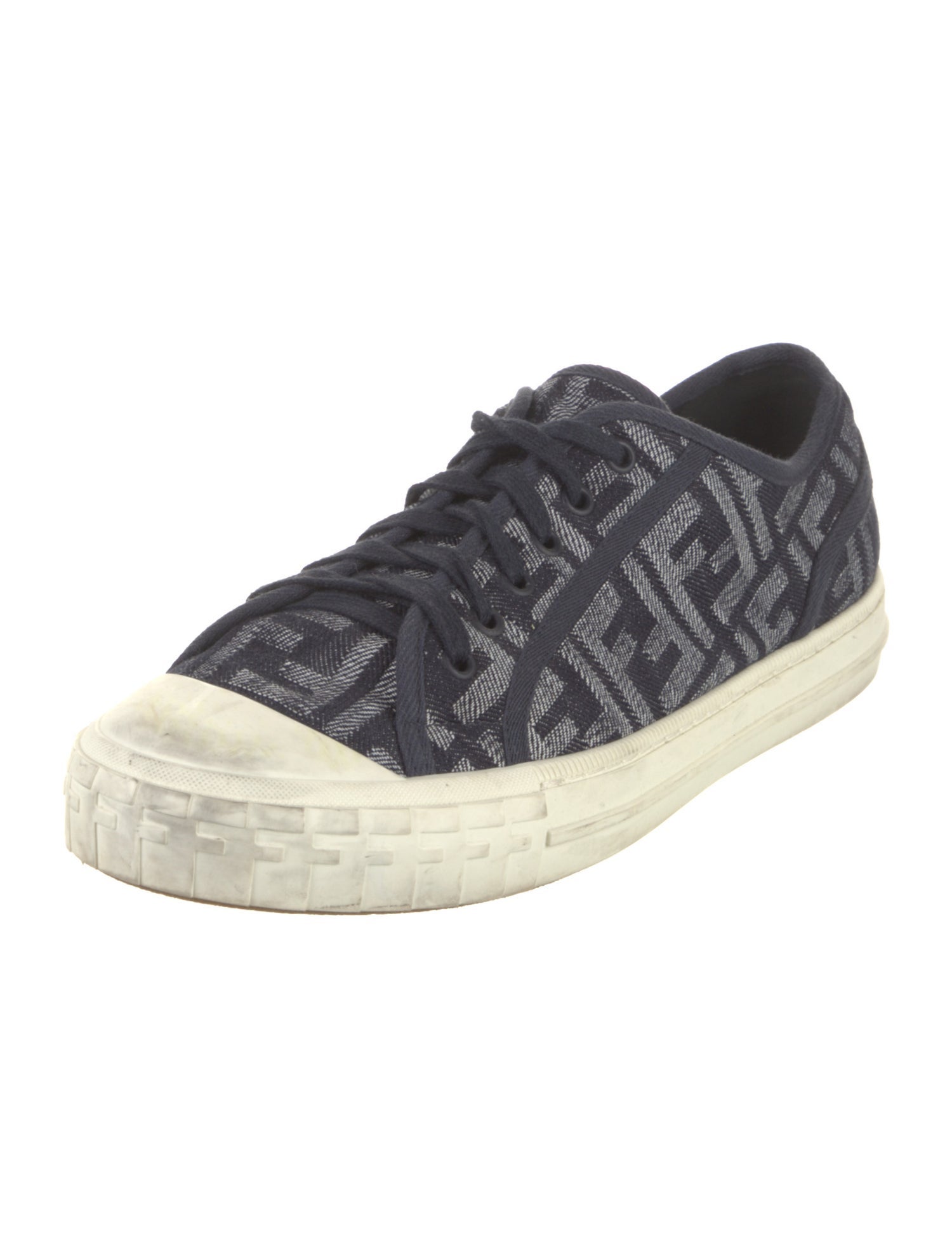 Fendi Zucca FF Logo Canvas Sneakers