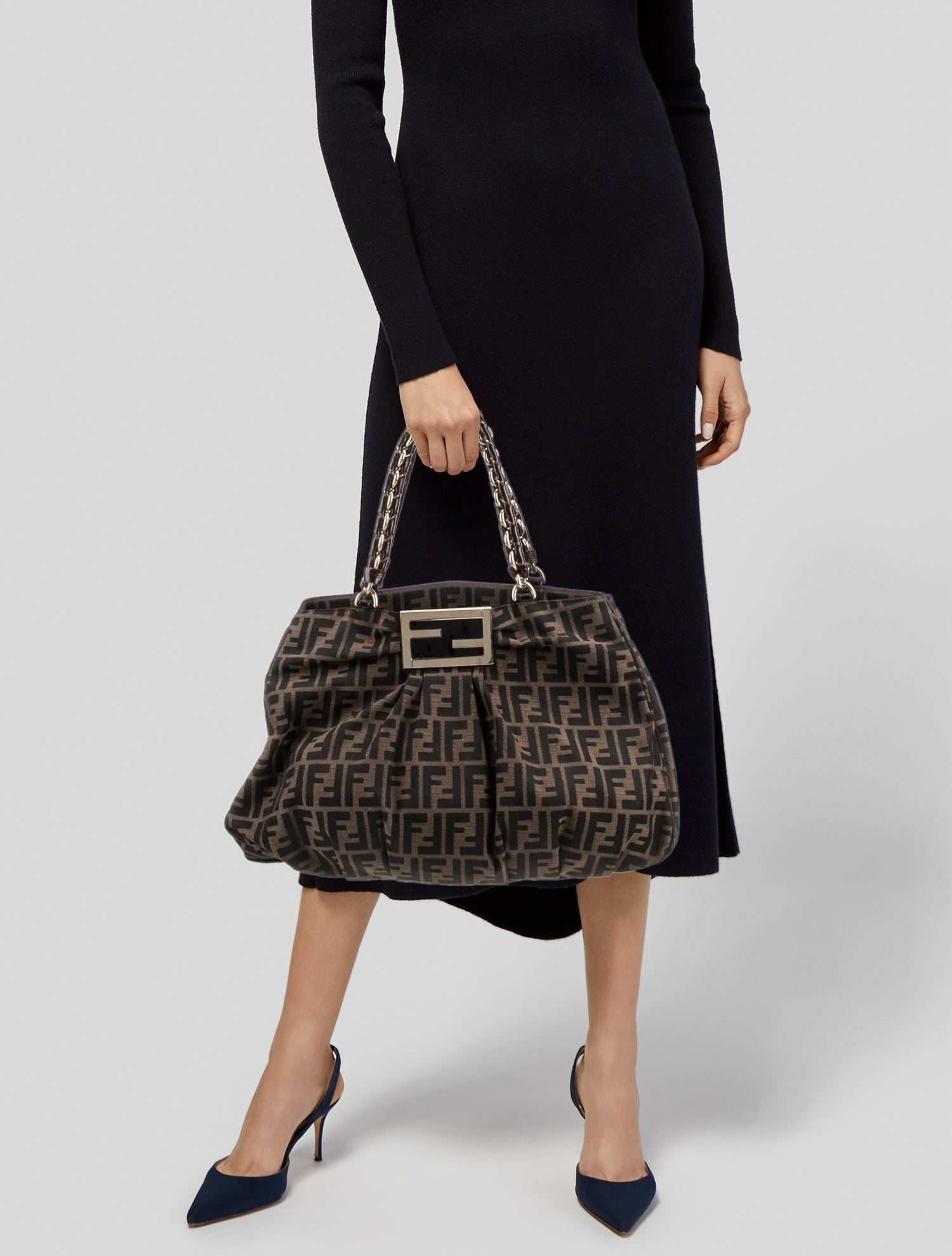 Fendi Zucca FF Shoulder Bag