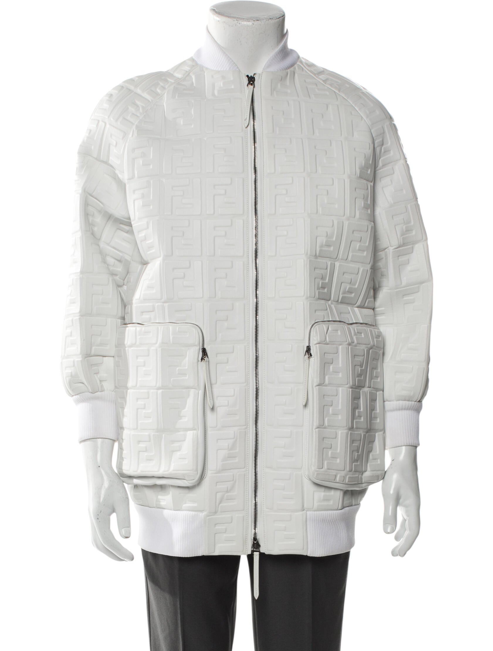 Fendi Lamb Leather Puffer Coat