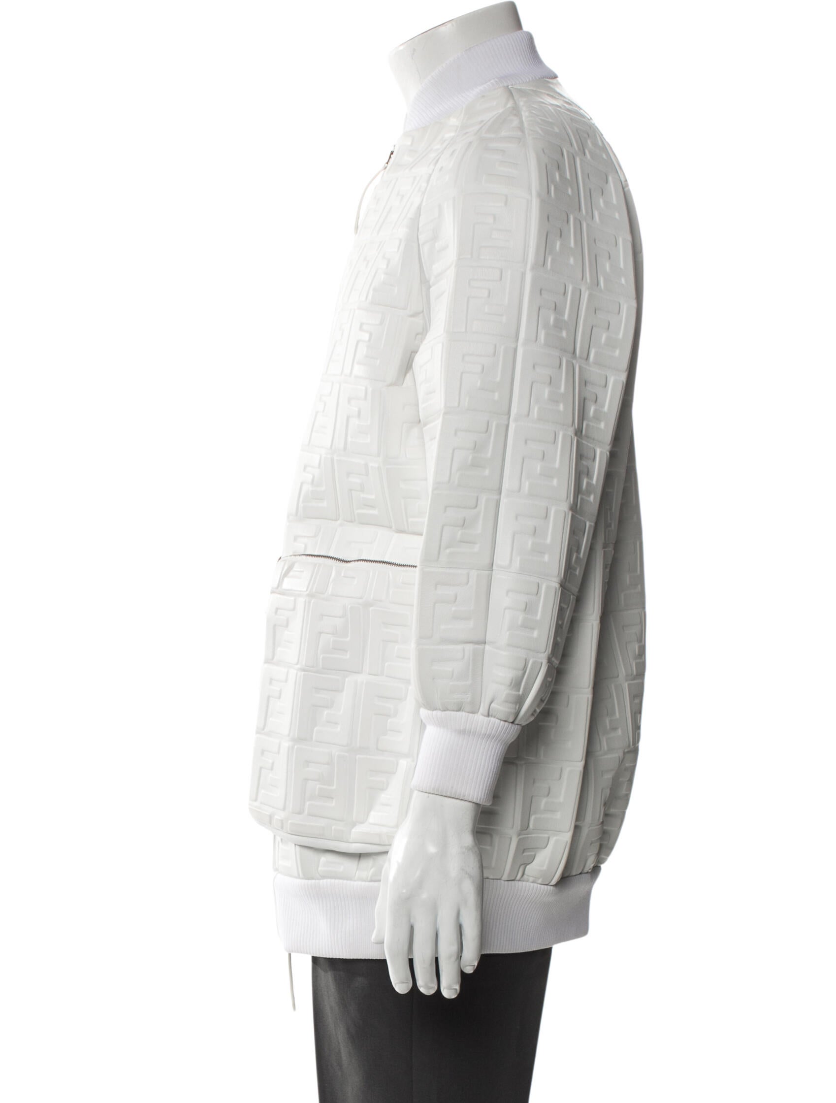 Fendi Lamb Leather Puffer Coat