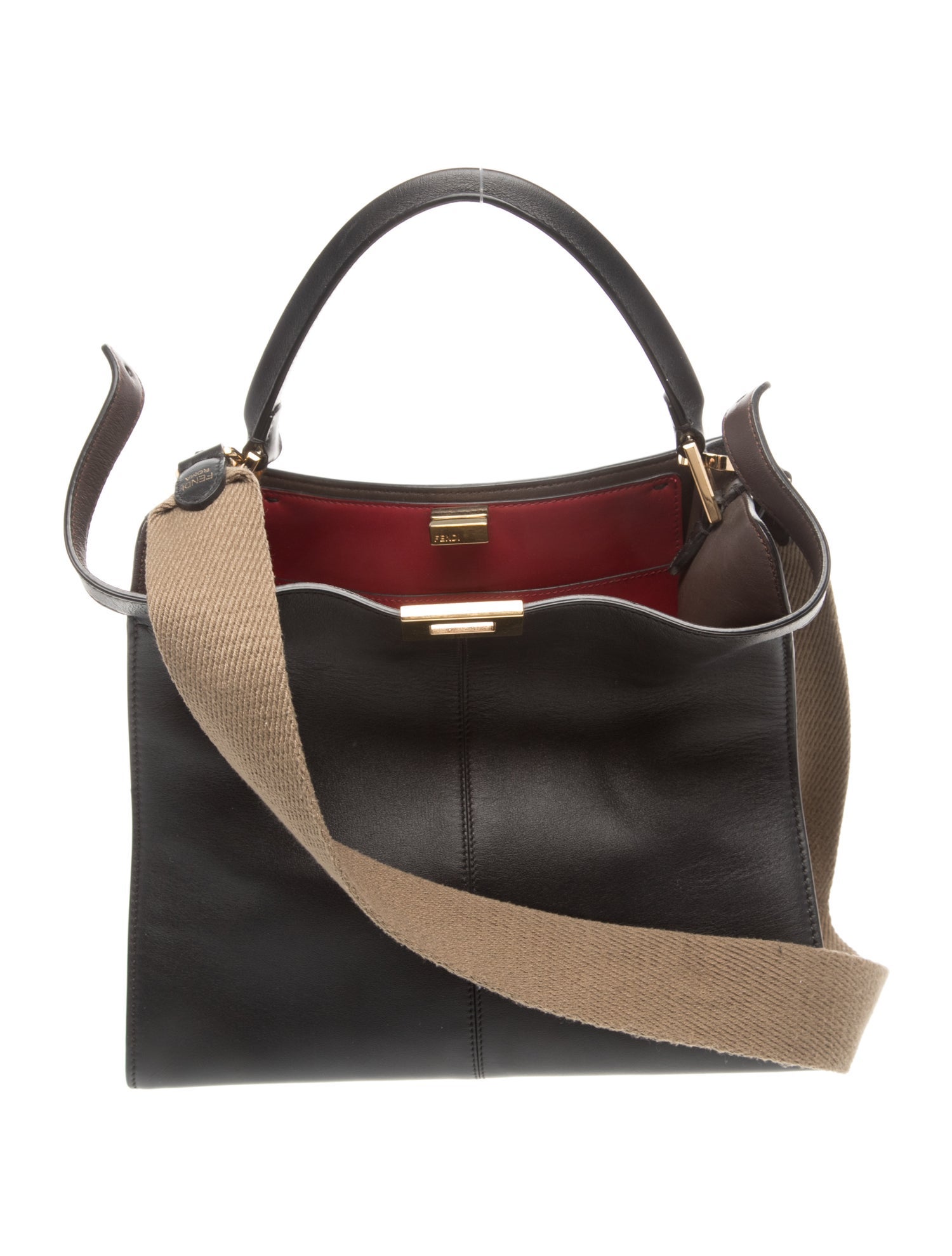 Fendi Leather Top Handle Bag