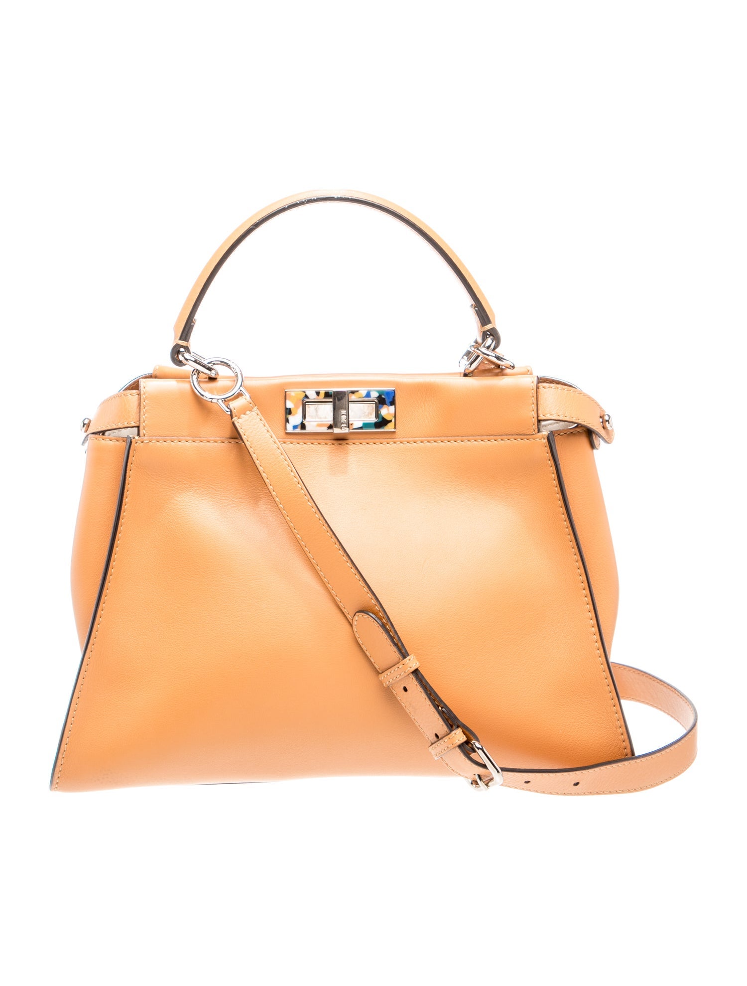 Fendi Leather Peekaboo Medium