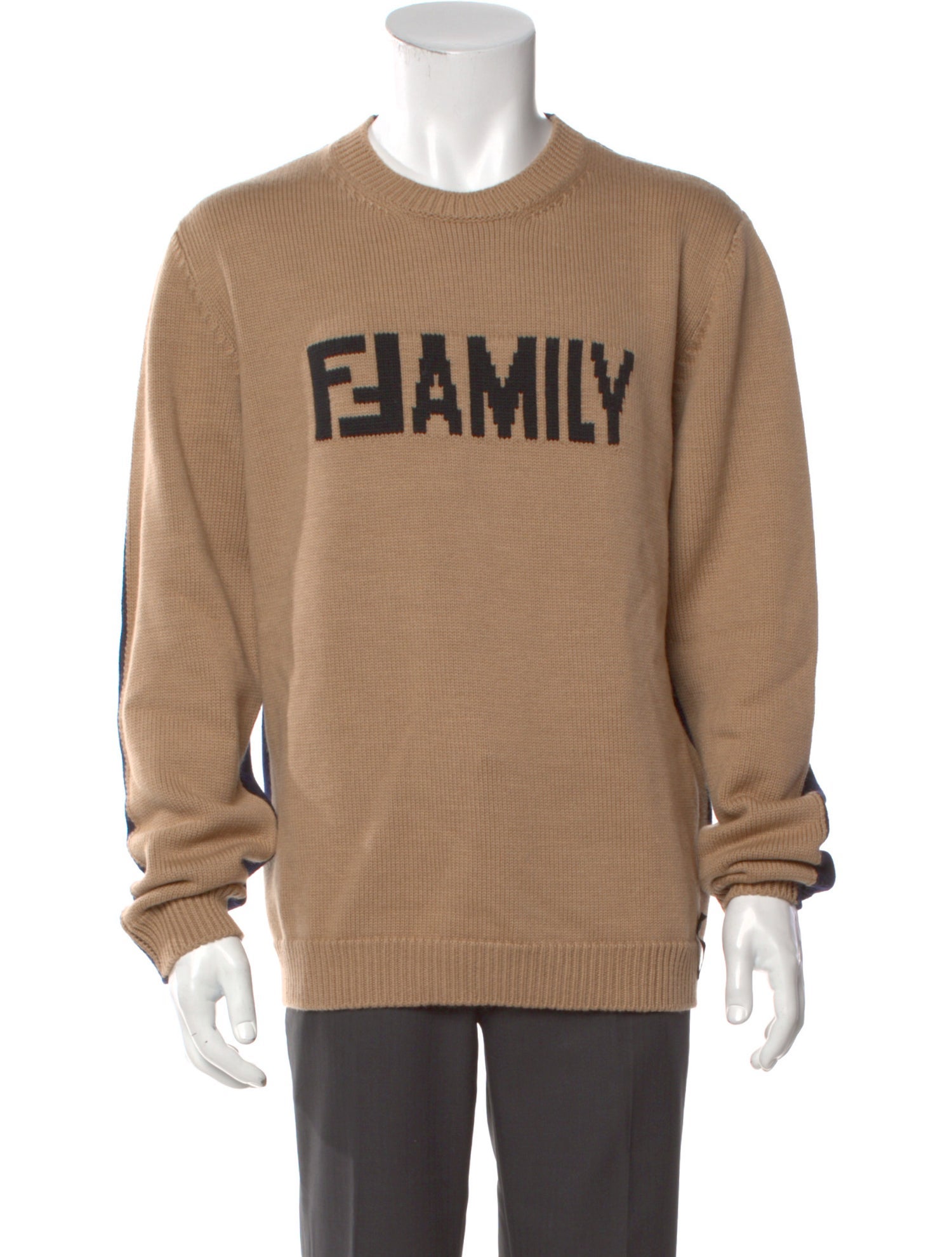 Fendi Virgin Wool Graphic Print Pullover w/ Tags