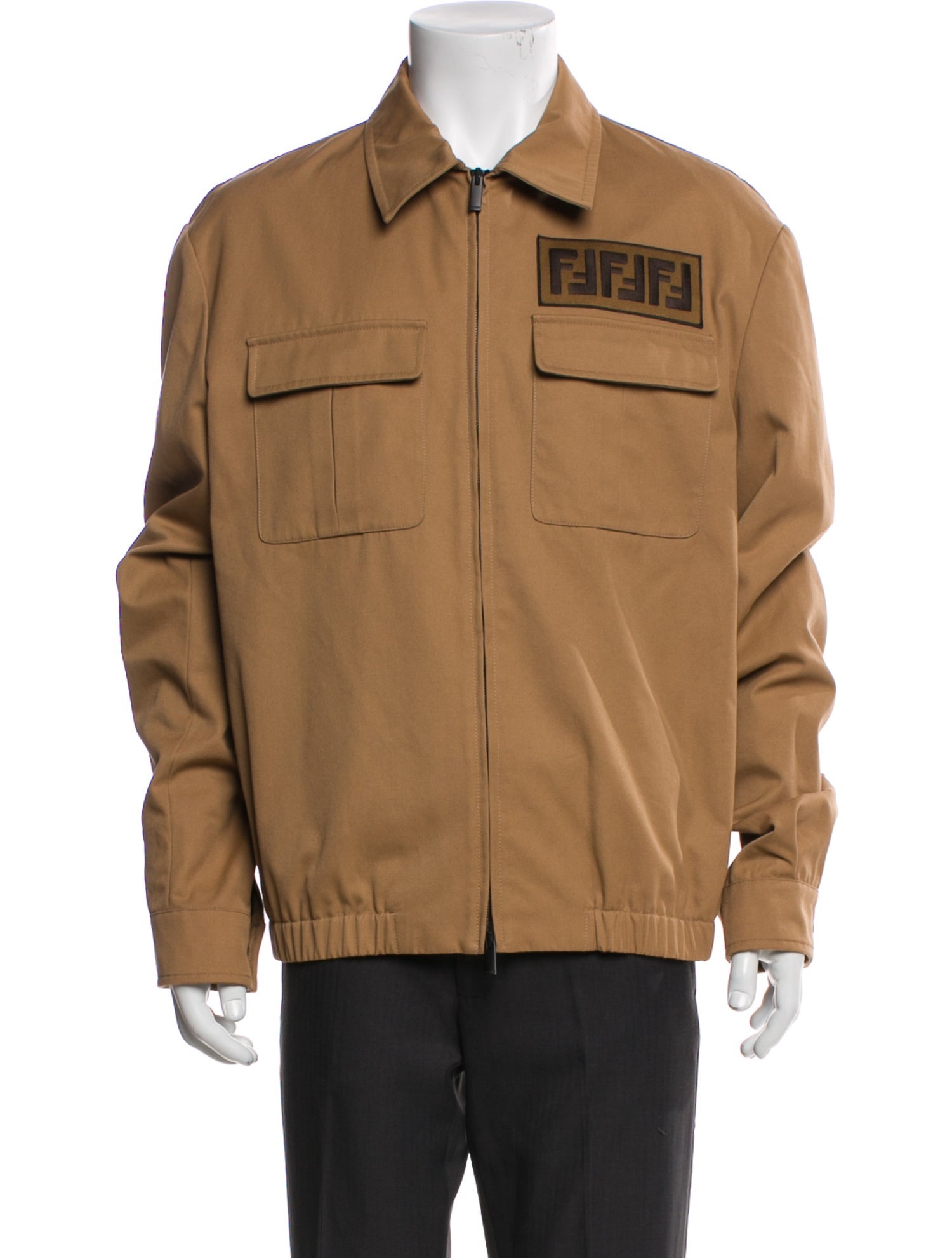 Fendi 2017 Zucca FF Logo Utility Jacket