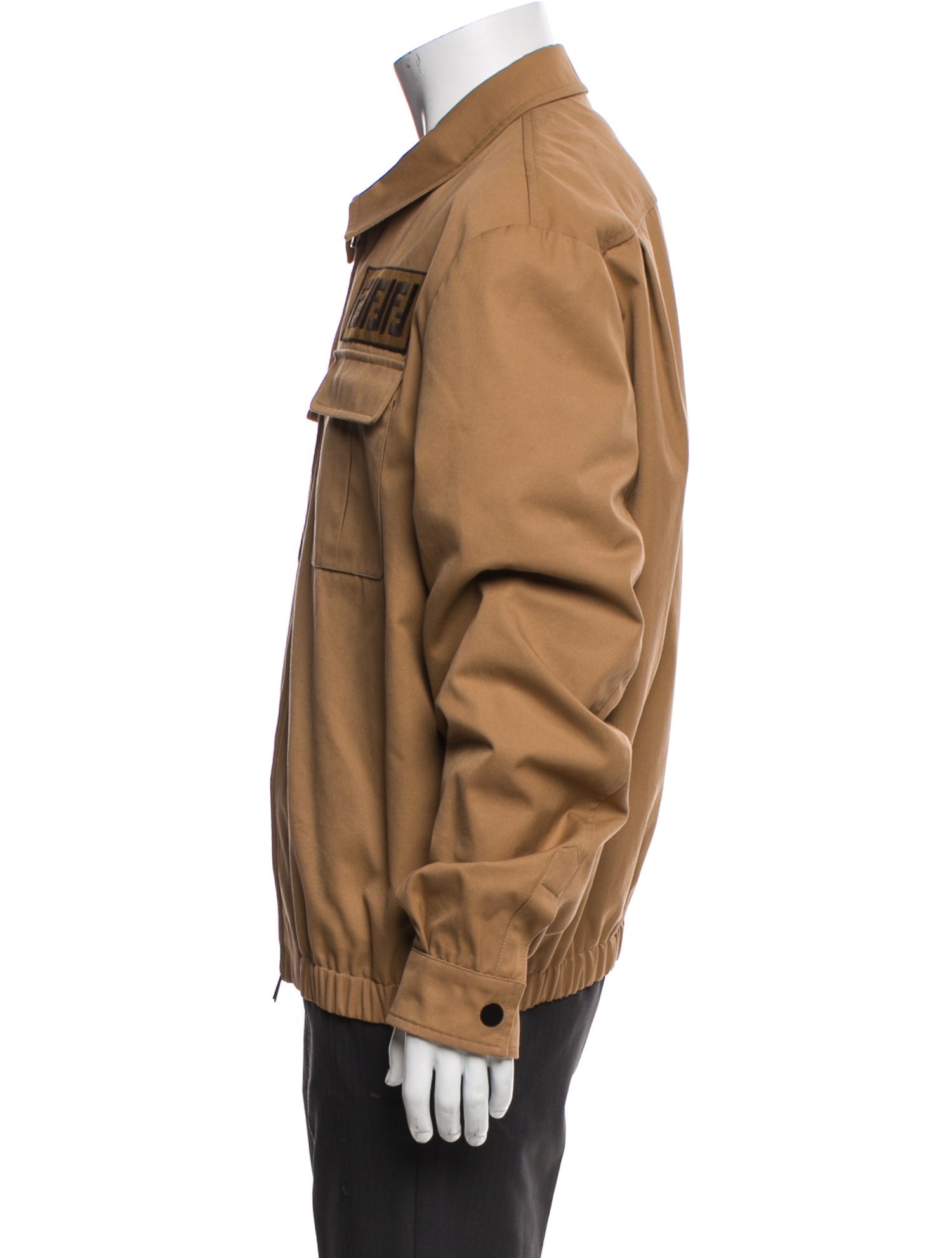 Fendi 2017 Zucca FF Logo Utility Jacket