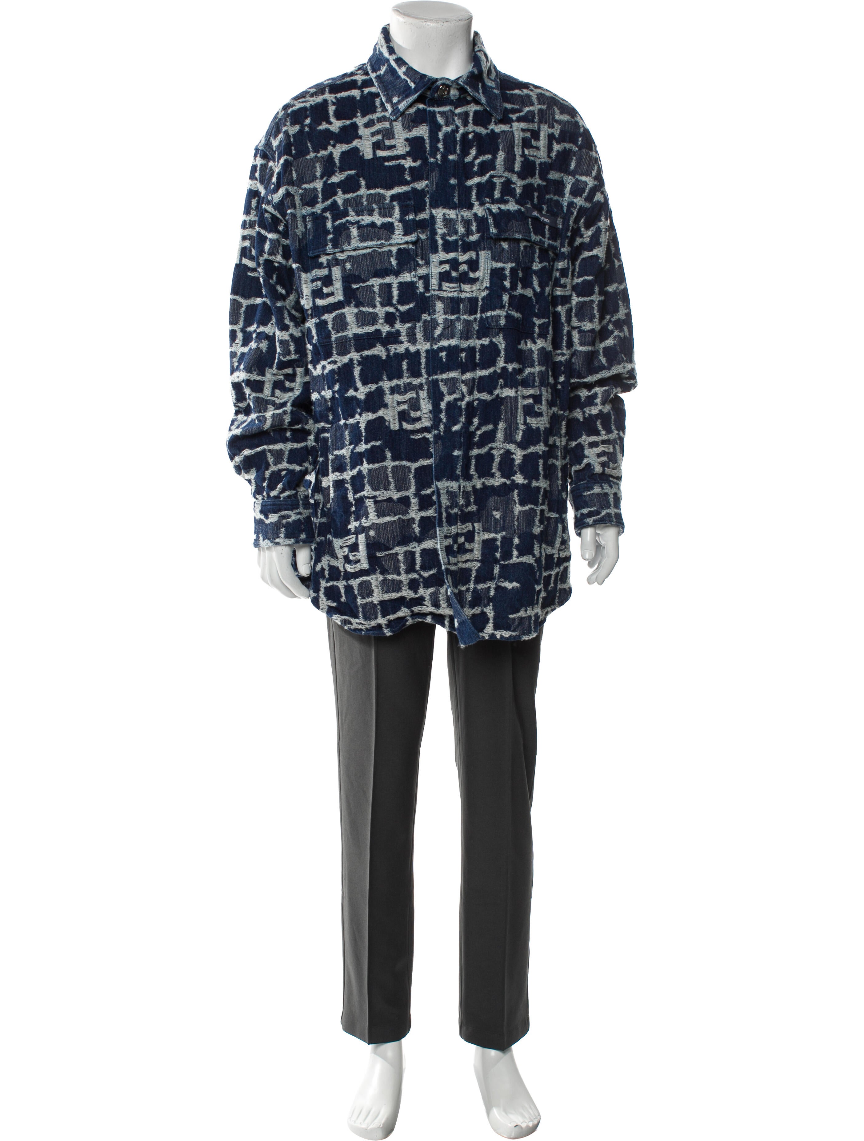 Fendi Plaid Print Parka