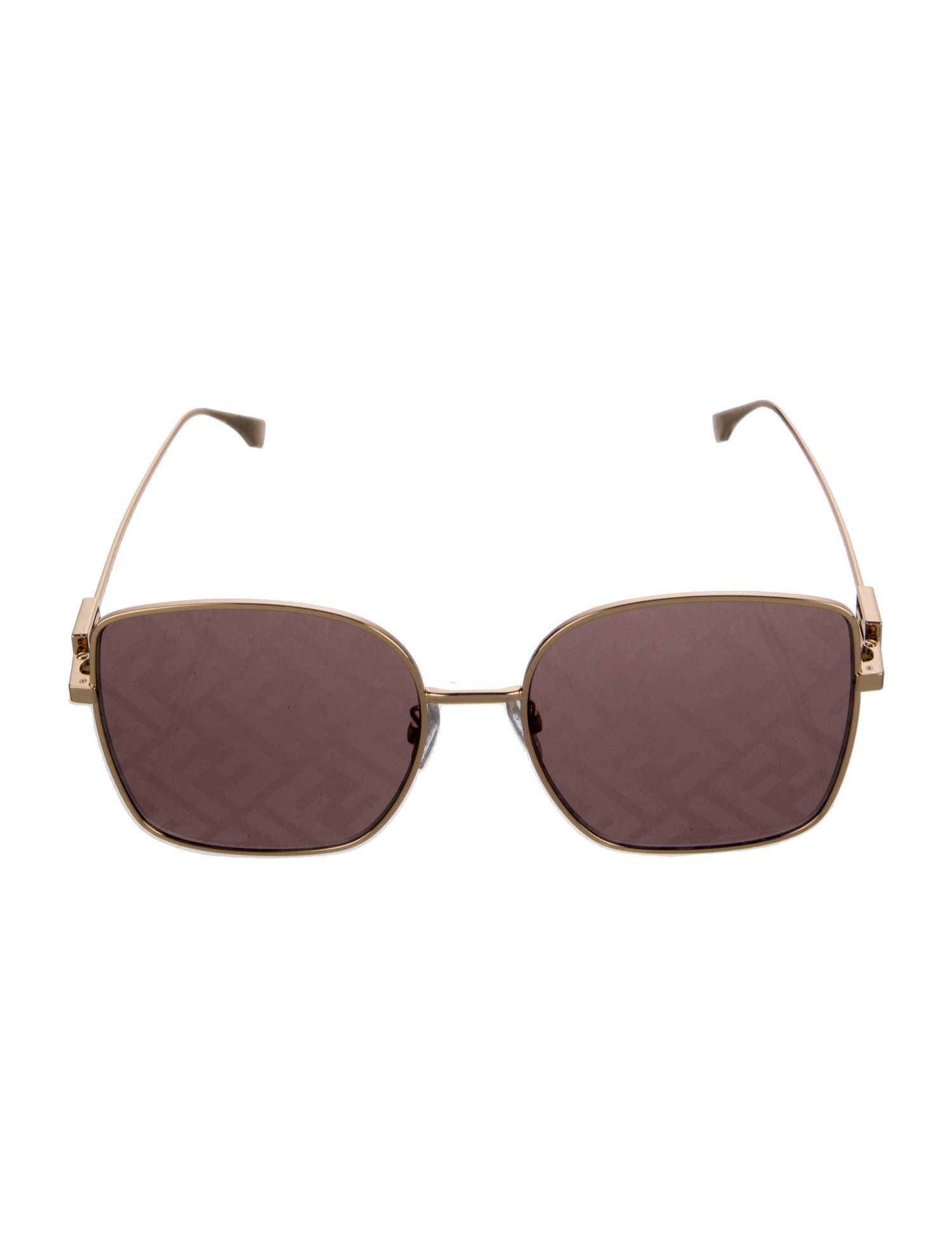 Fendi Zucca FF Logo Square Sunglasses