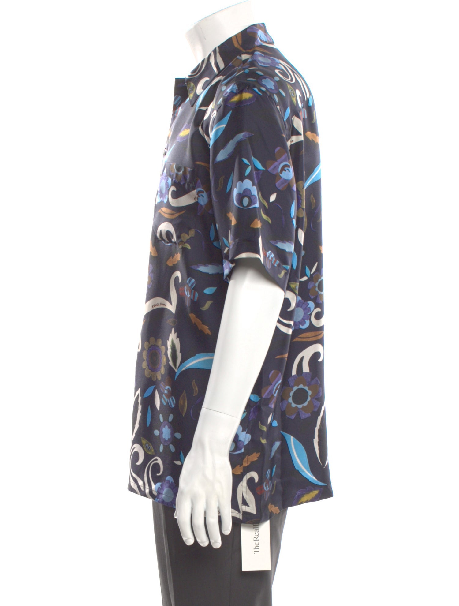 Fendi Silk Floral Print Shirt