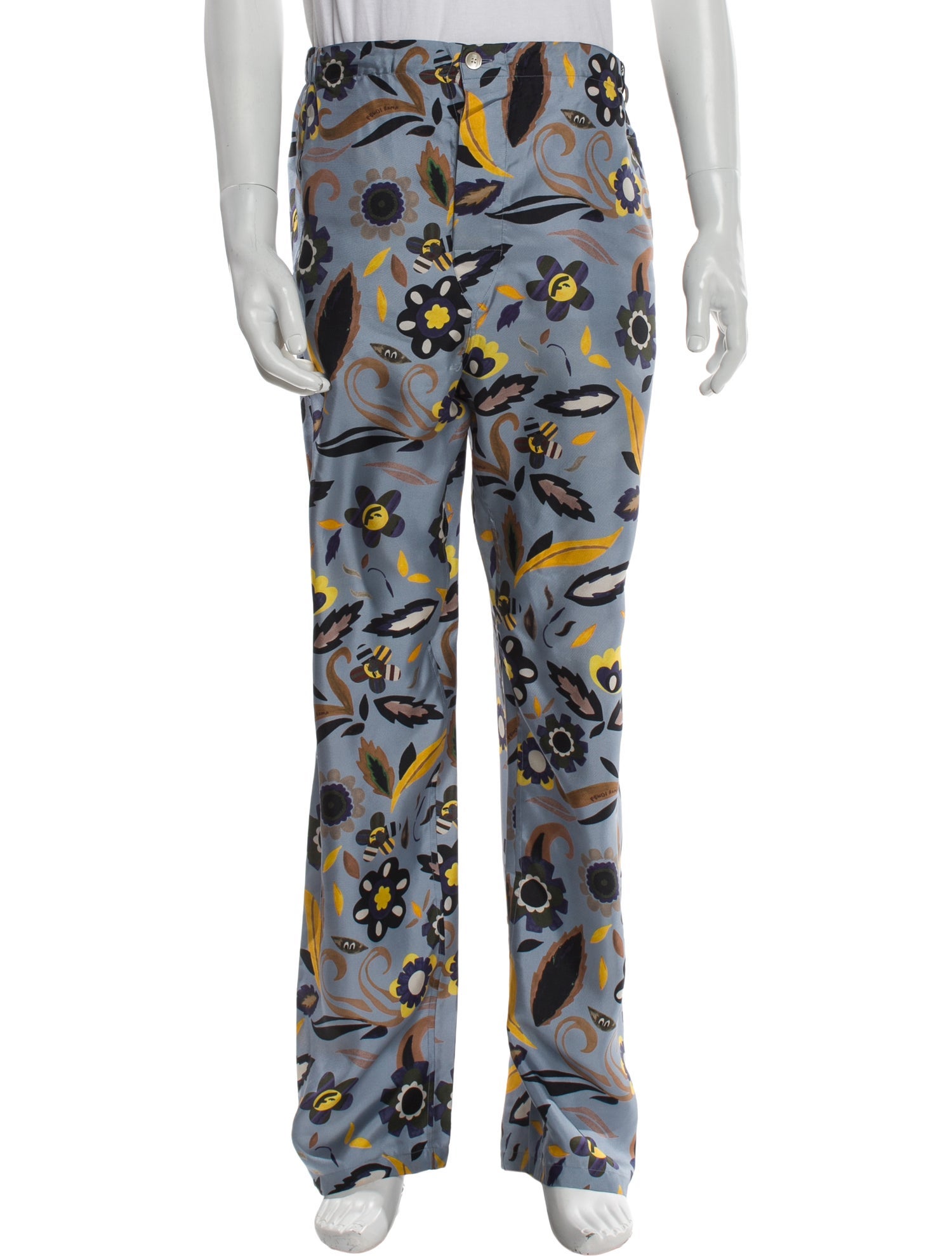 Fendi Silk Cargo Pants
