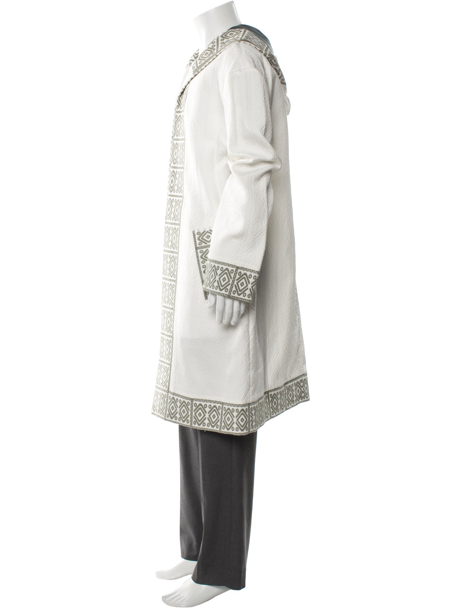 Fendi Houndstooth Print Overcoat