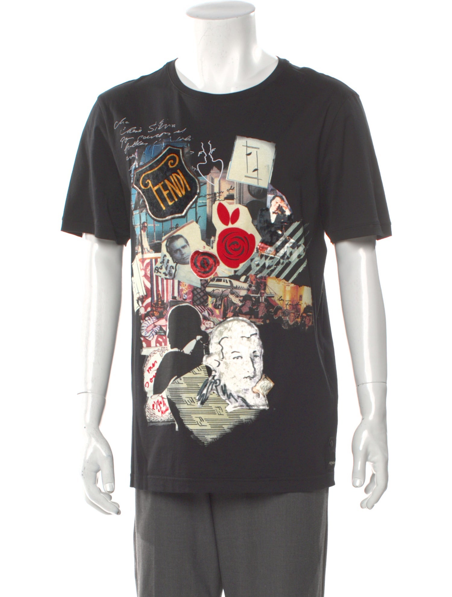 Fendi Zucchino FF Logo Graphic Print T-Shirt