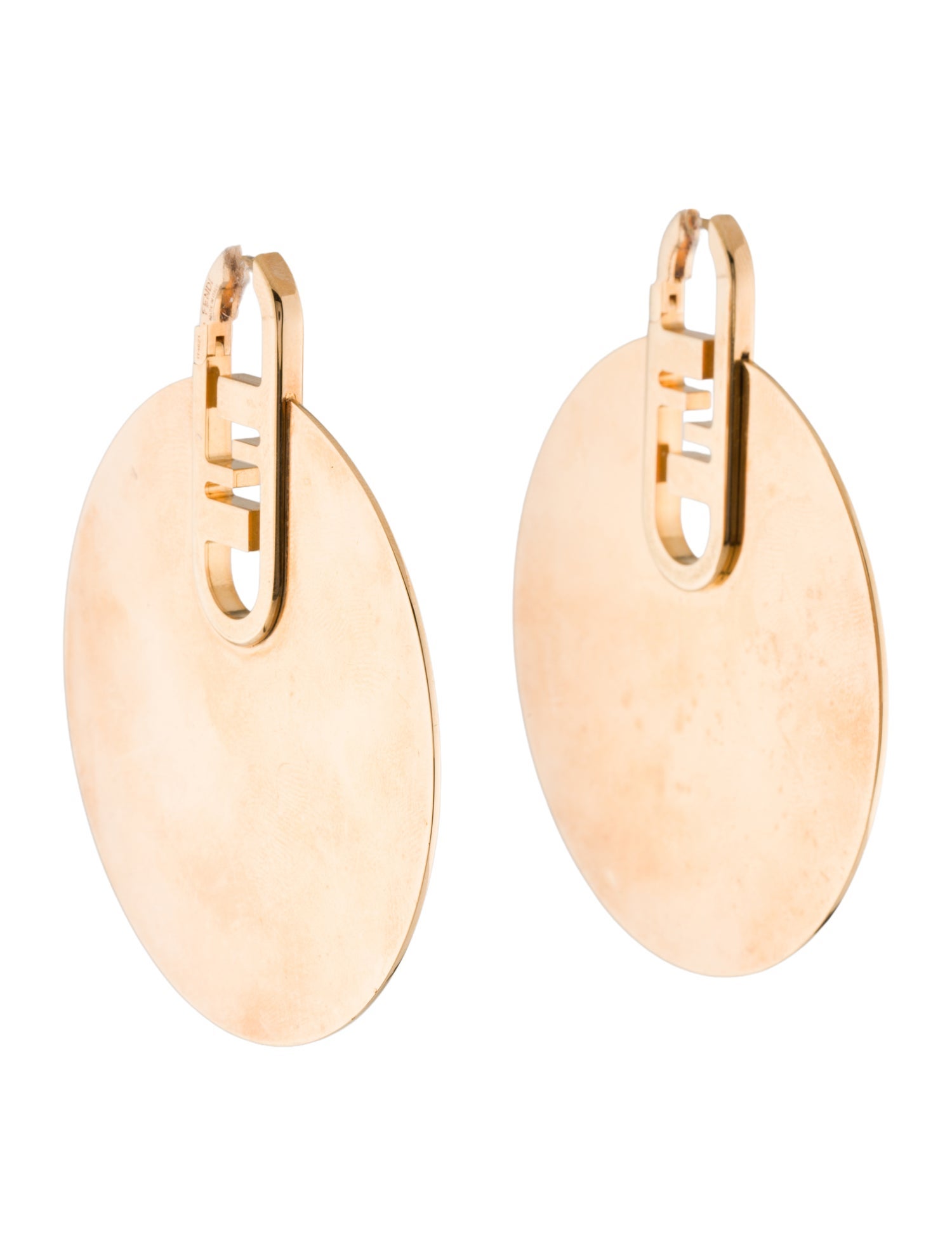 Fendi Fendi O'Lock Hoop Earrings