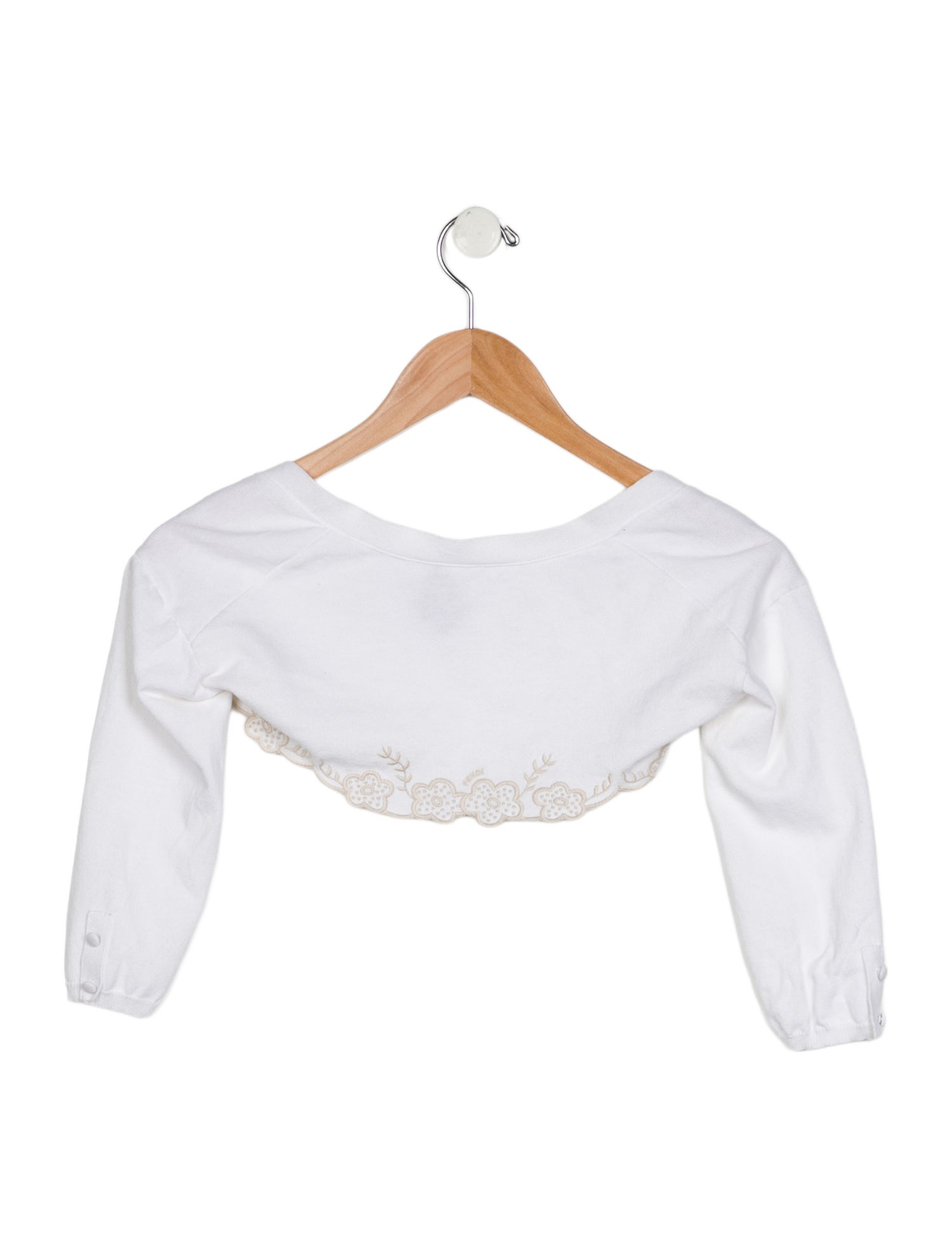 Fendi Kids Girls' Embroider-Embellished Bolero