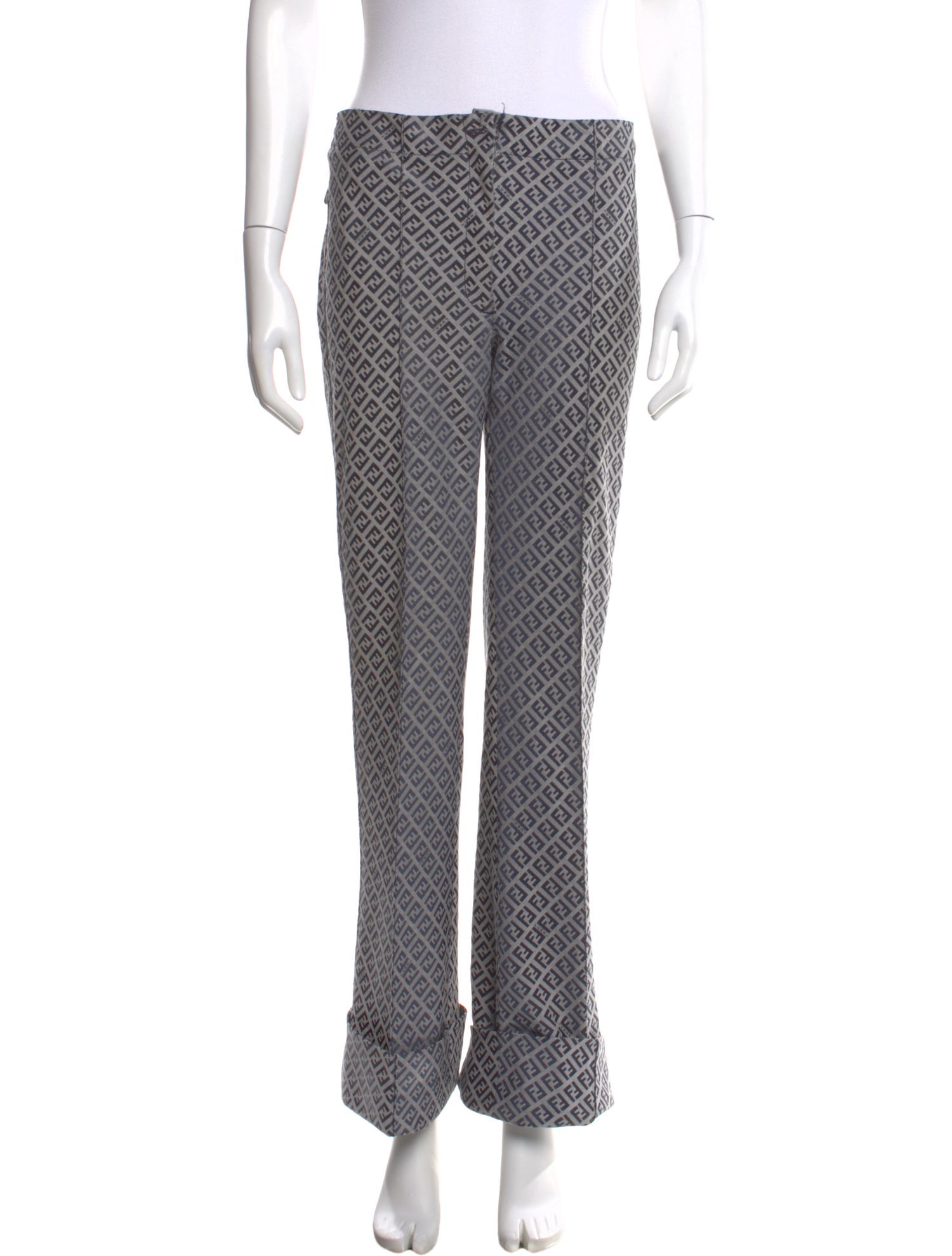 Fendi Printed Wide Leg Pants