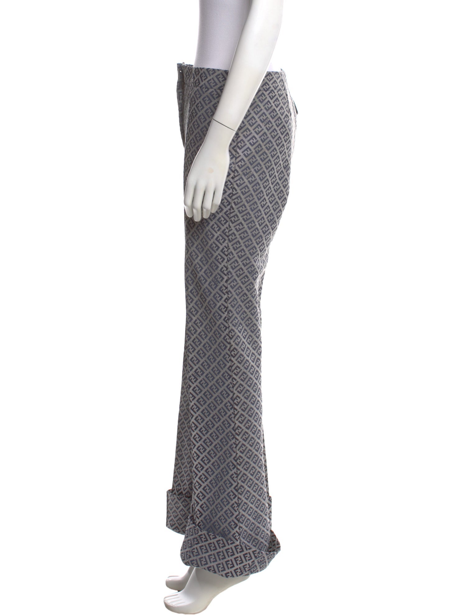 Fendi Printed Wide Leg Pants