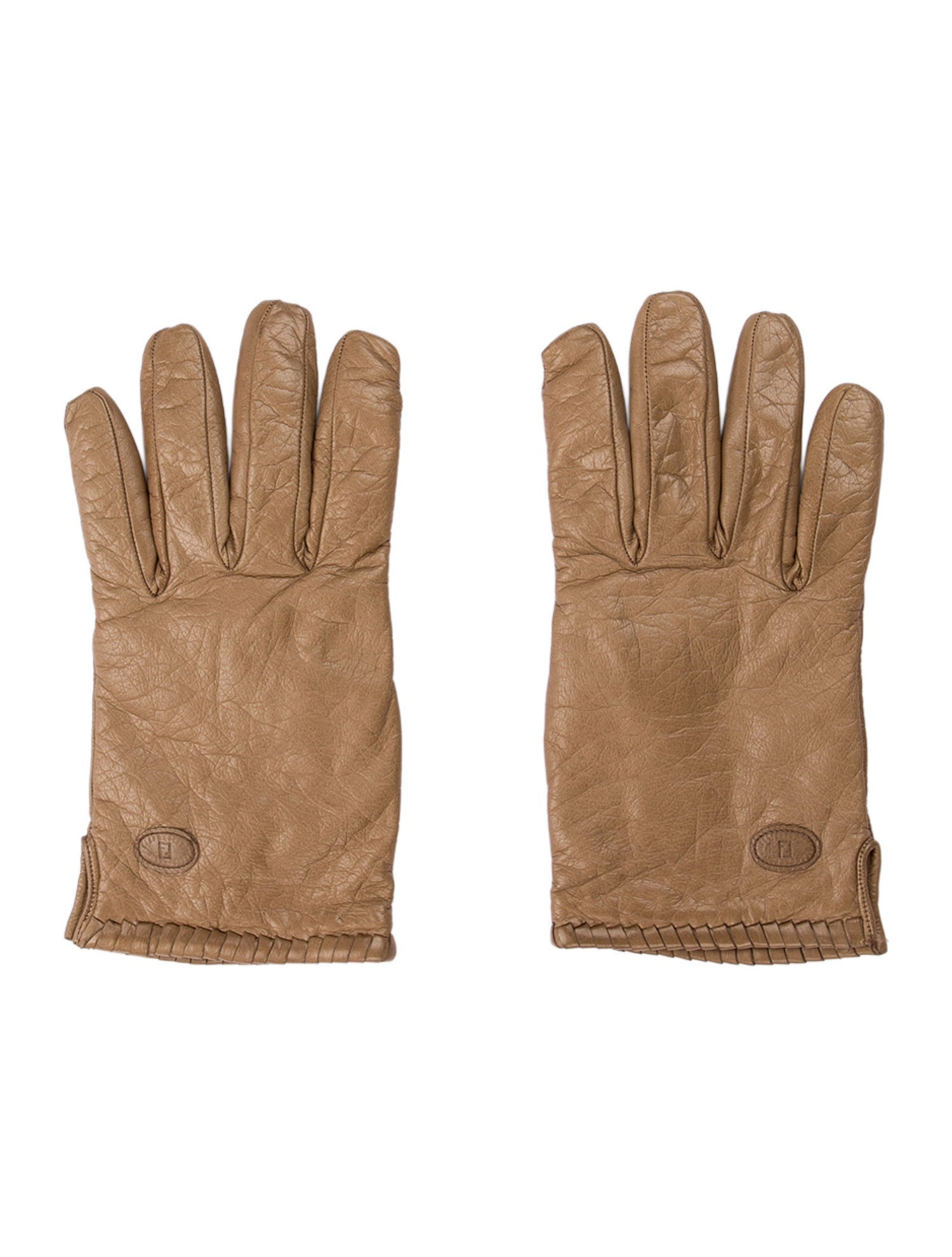 Fendi Mens' Leather Gloves