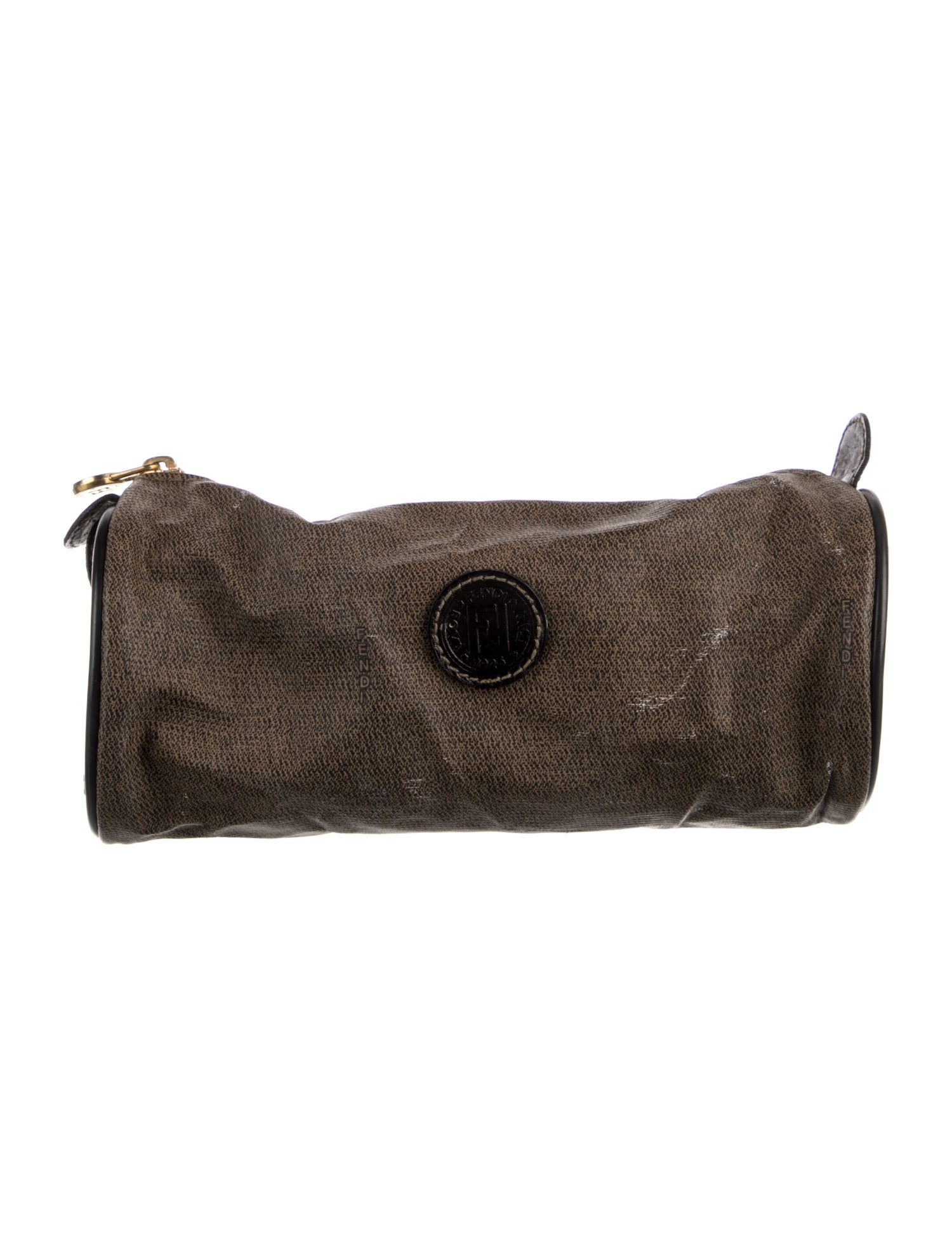 Fendi Pequin Pouch Vintage