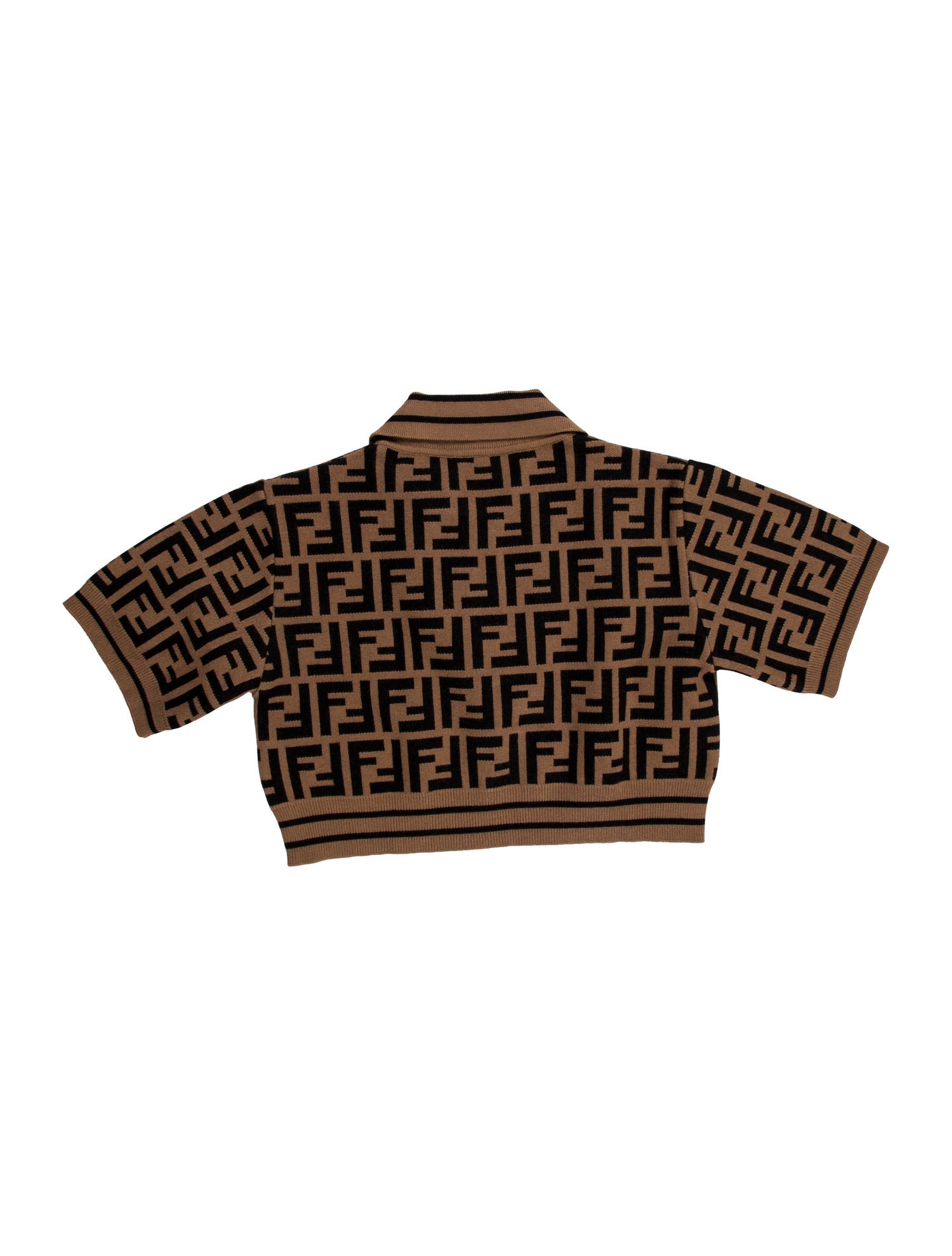 Fendi Girls Zucca FF Polo Top