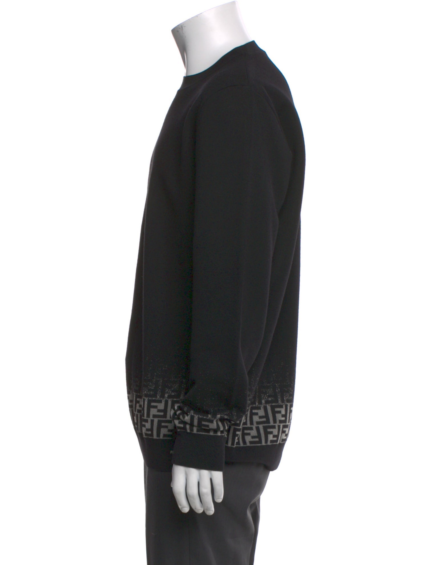 Fendi Wool Graphic Print Pullover