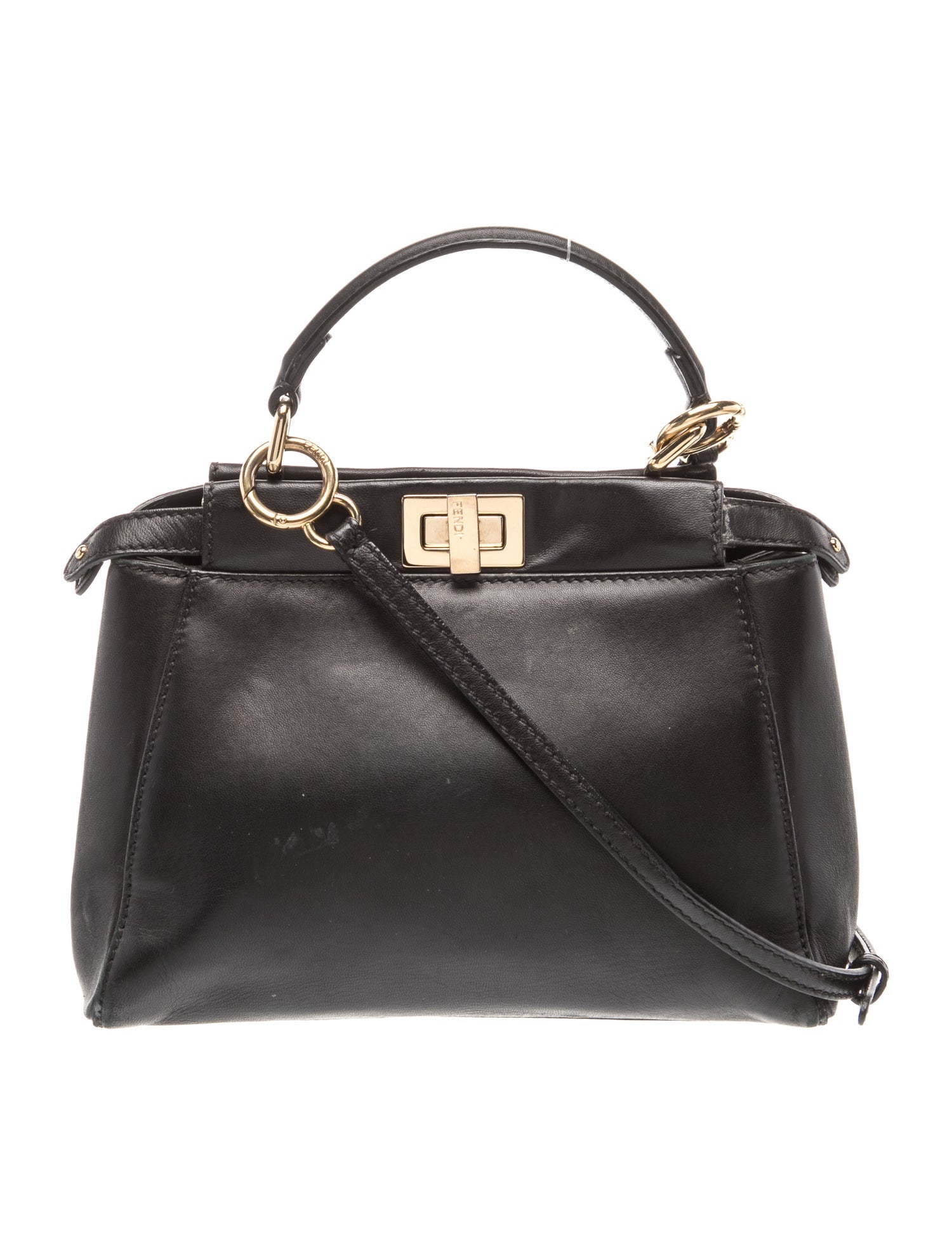 Fendi Leather Peekaboo Mini