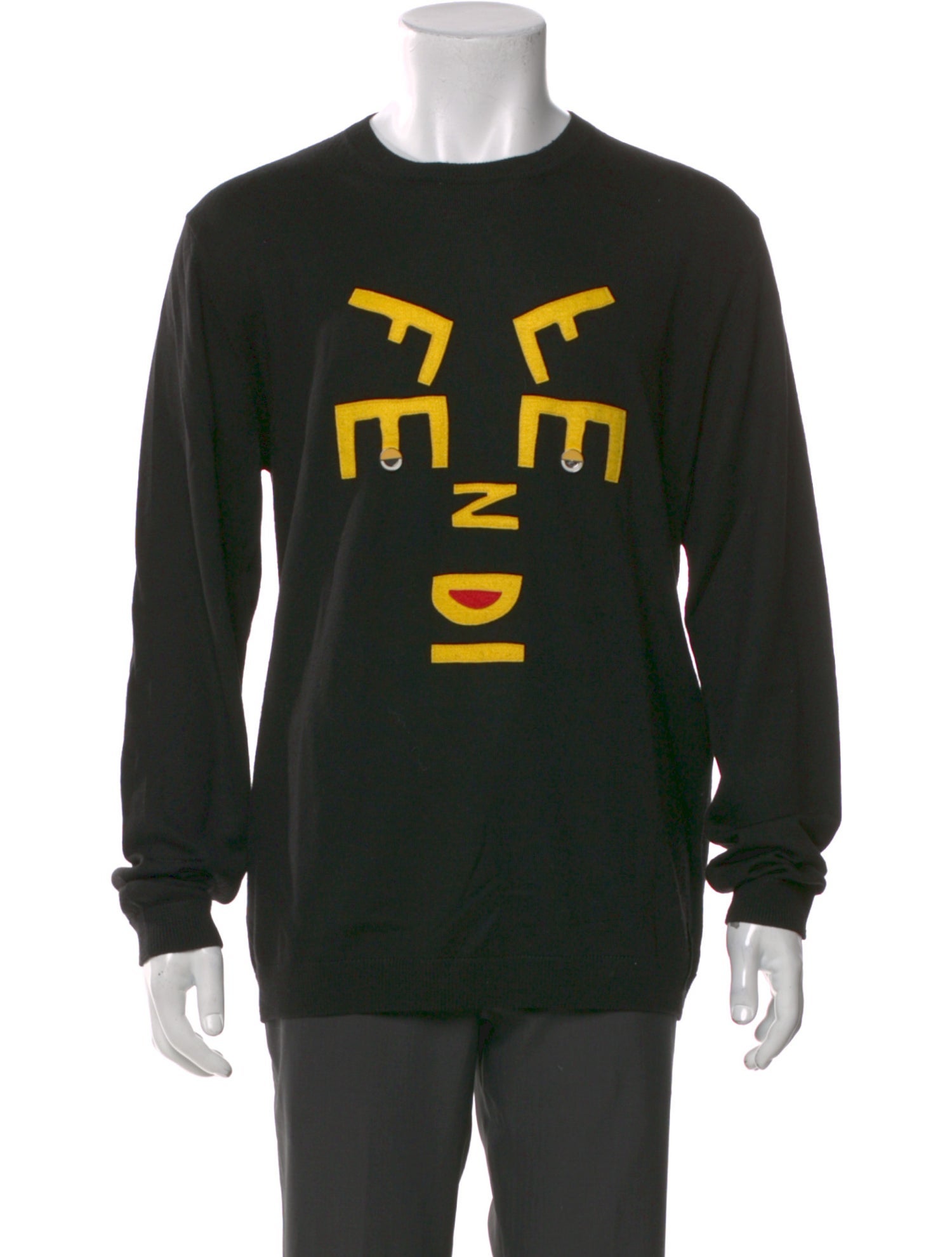 Fendi Zucca FF Logo Virgin Wool Pullover