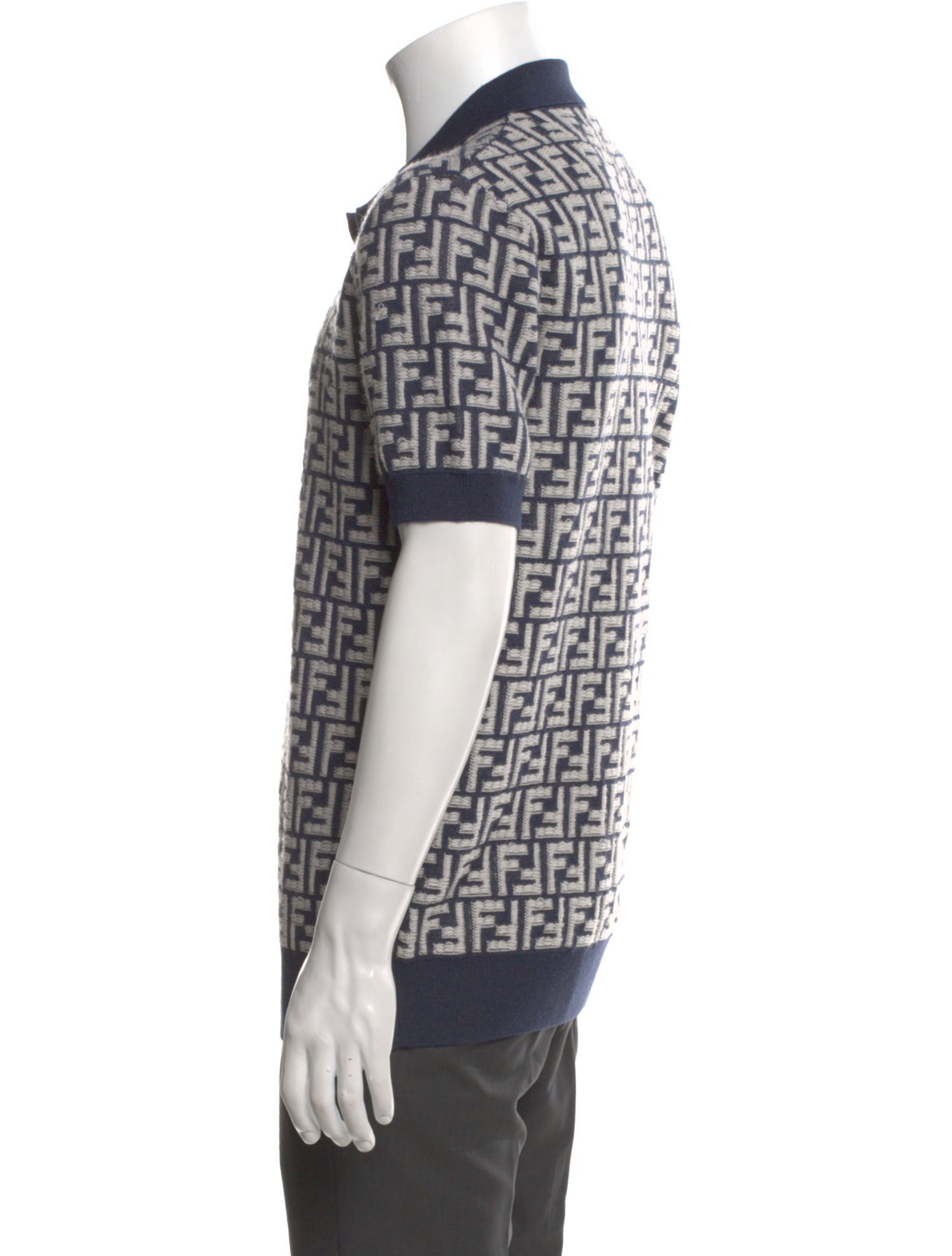 Fendi Zucca FF Logo Virgin Wool Shirt