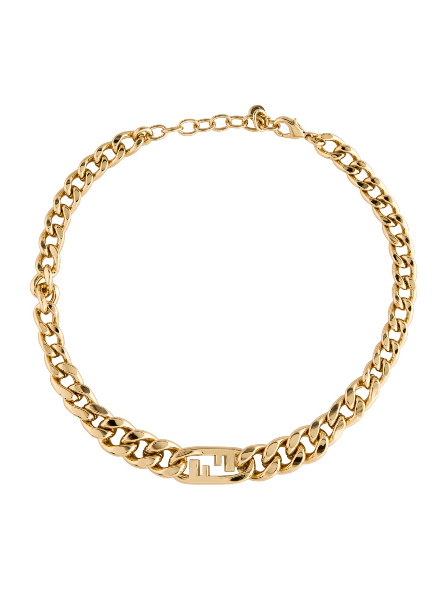 Fendi Baguette Chain Necklace