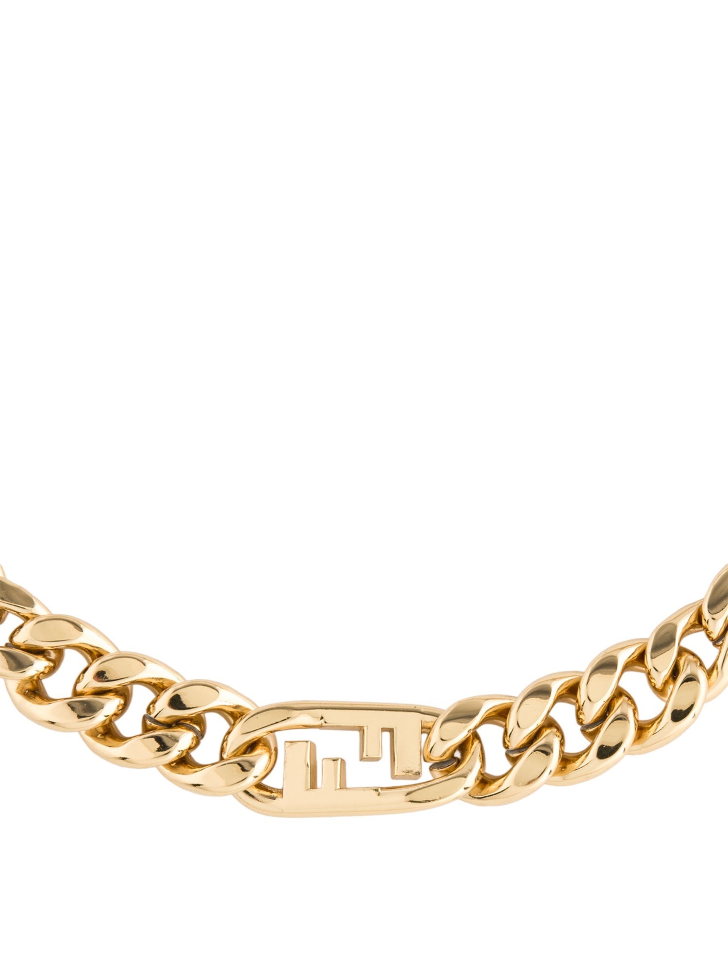 Fendi Baguette Chain Necklace