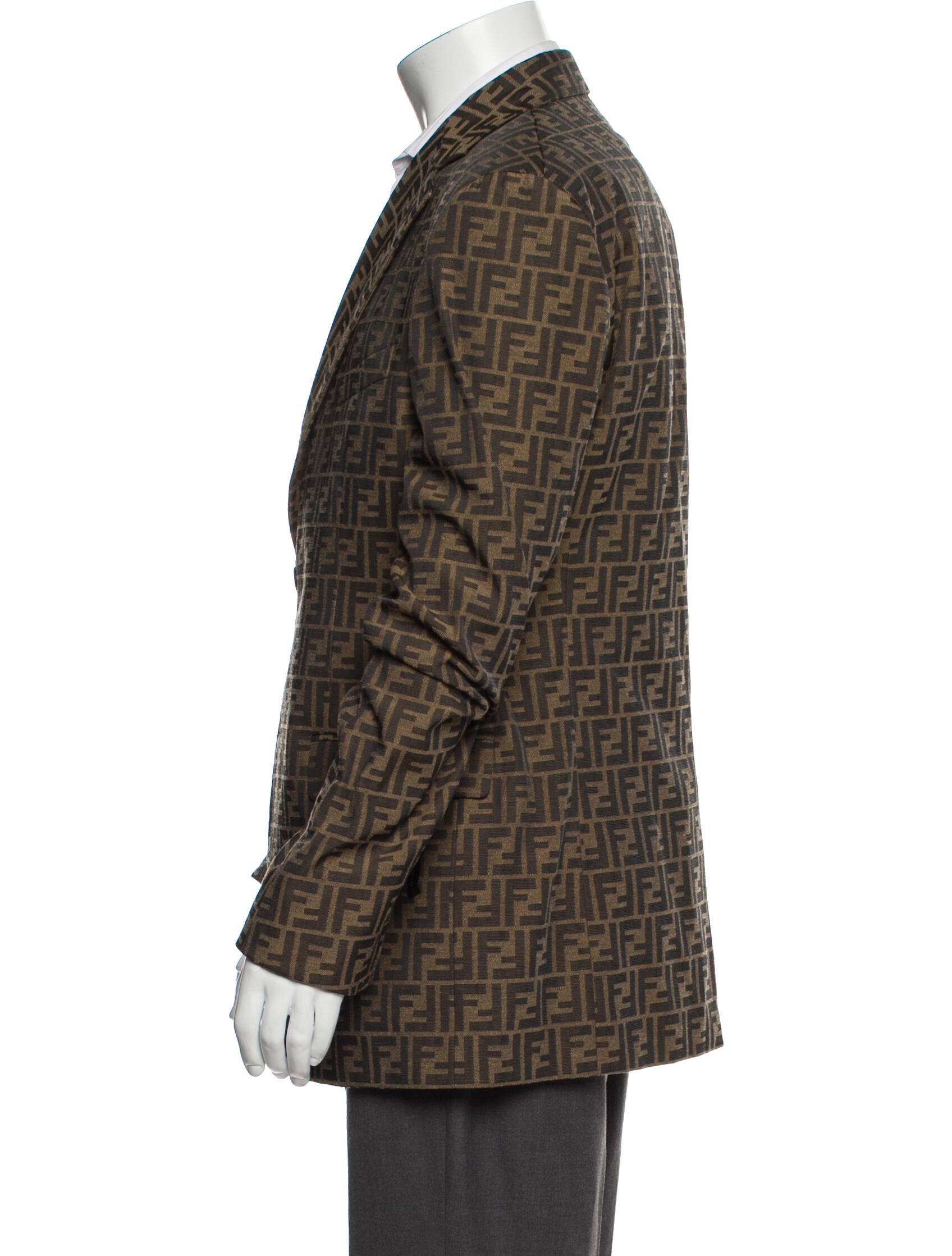 Fendi Zucca FF Logo Printed Blazer w/ Tags