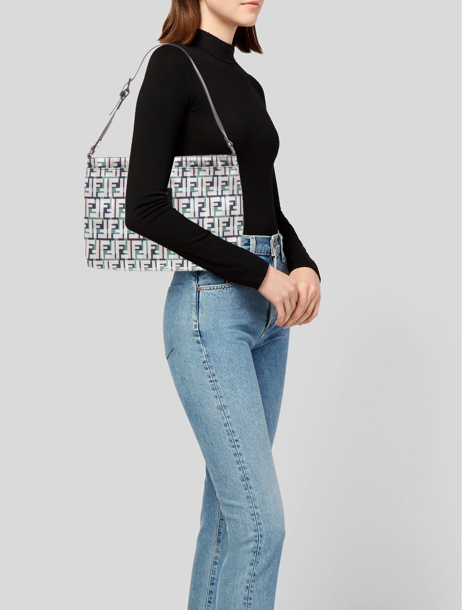 Fendi Zucca FF Shoulder Bag