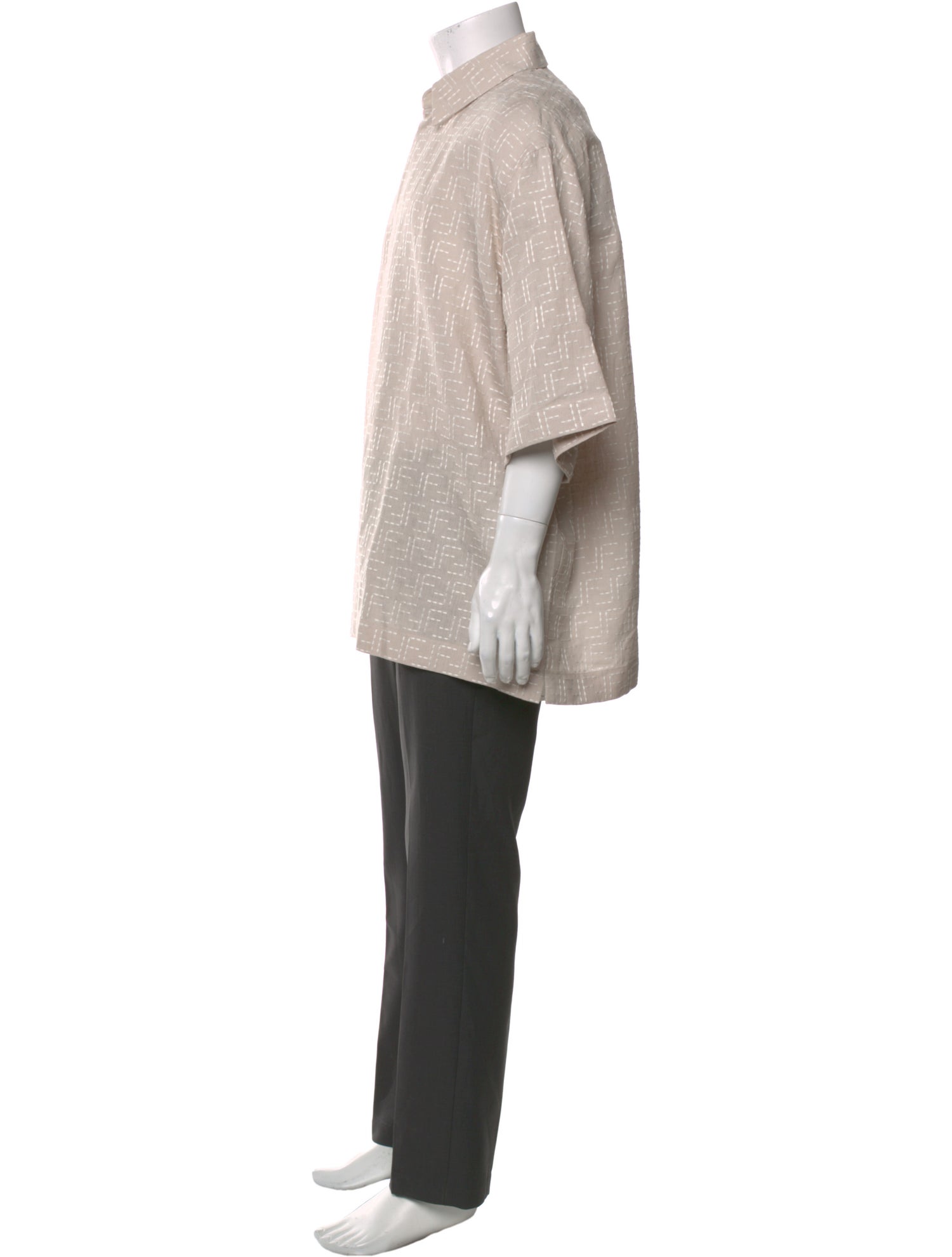 Fendi Zucca FF Logo Linen Shirt w/ Tags