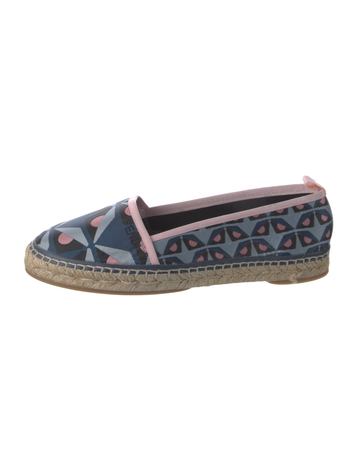 Fendi Nylon Printed Espadrille Sneakers