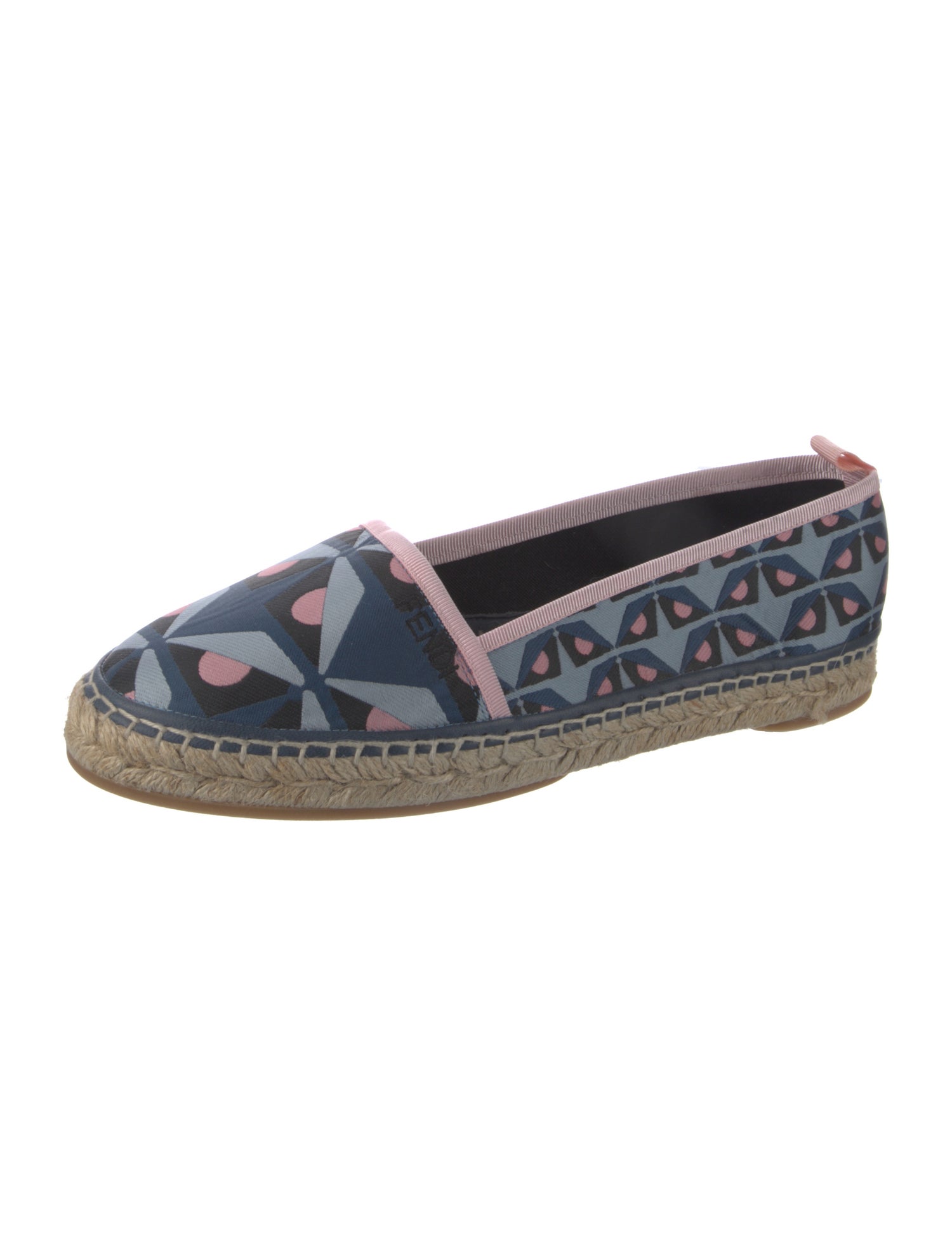 Fendi Nylon Printed Espadrille Sneakers