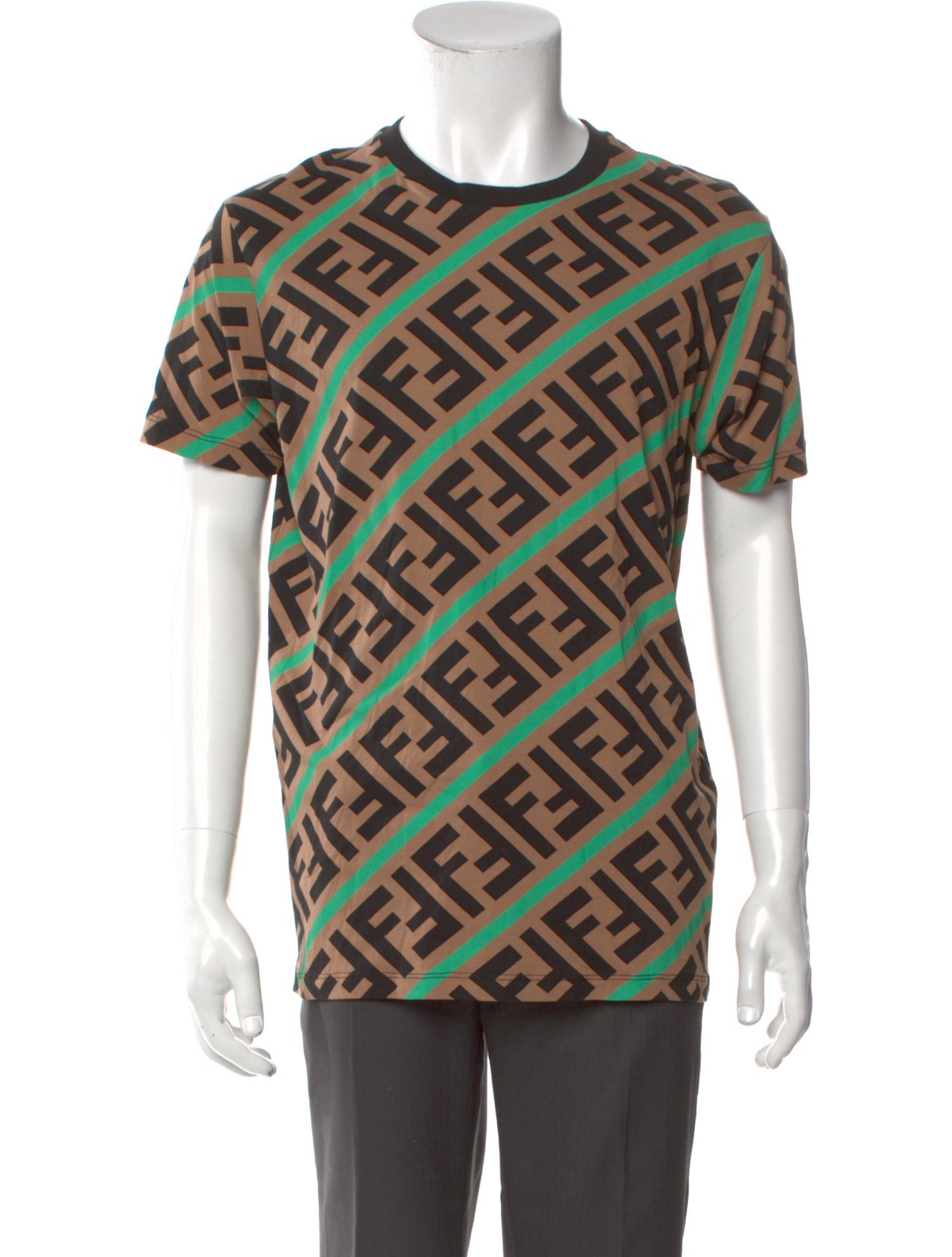 Fendi Printed Crew Neck T-Shirt