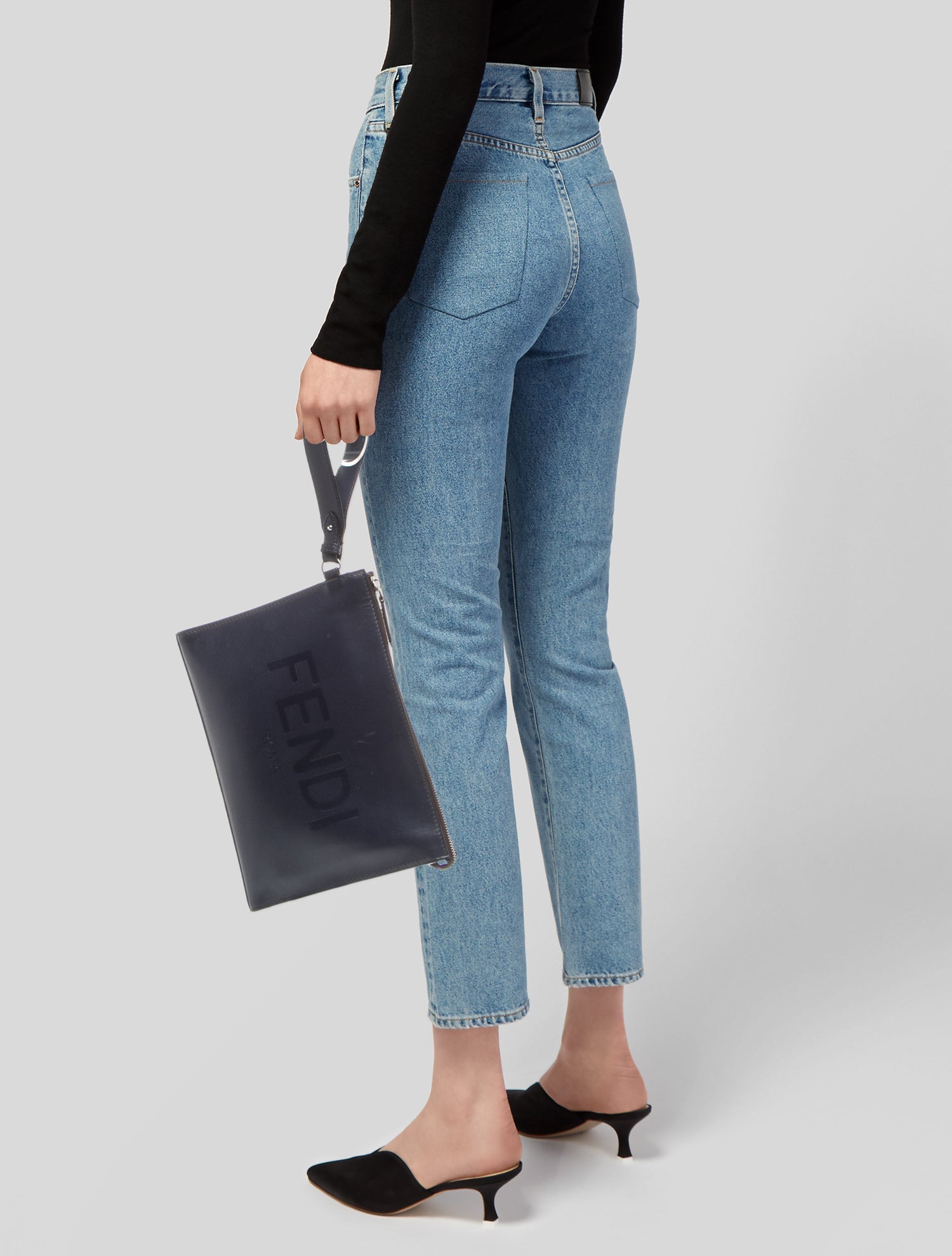 Fendi Leather Clutch