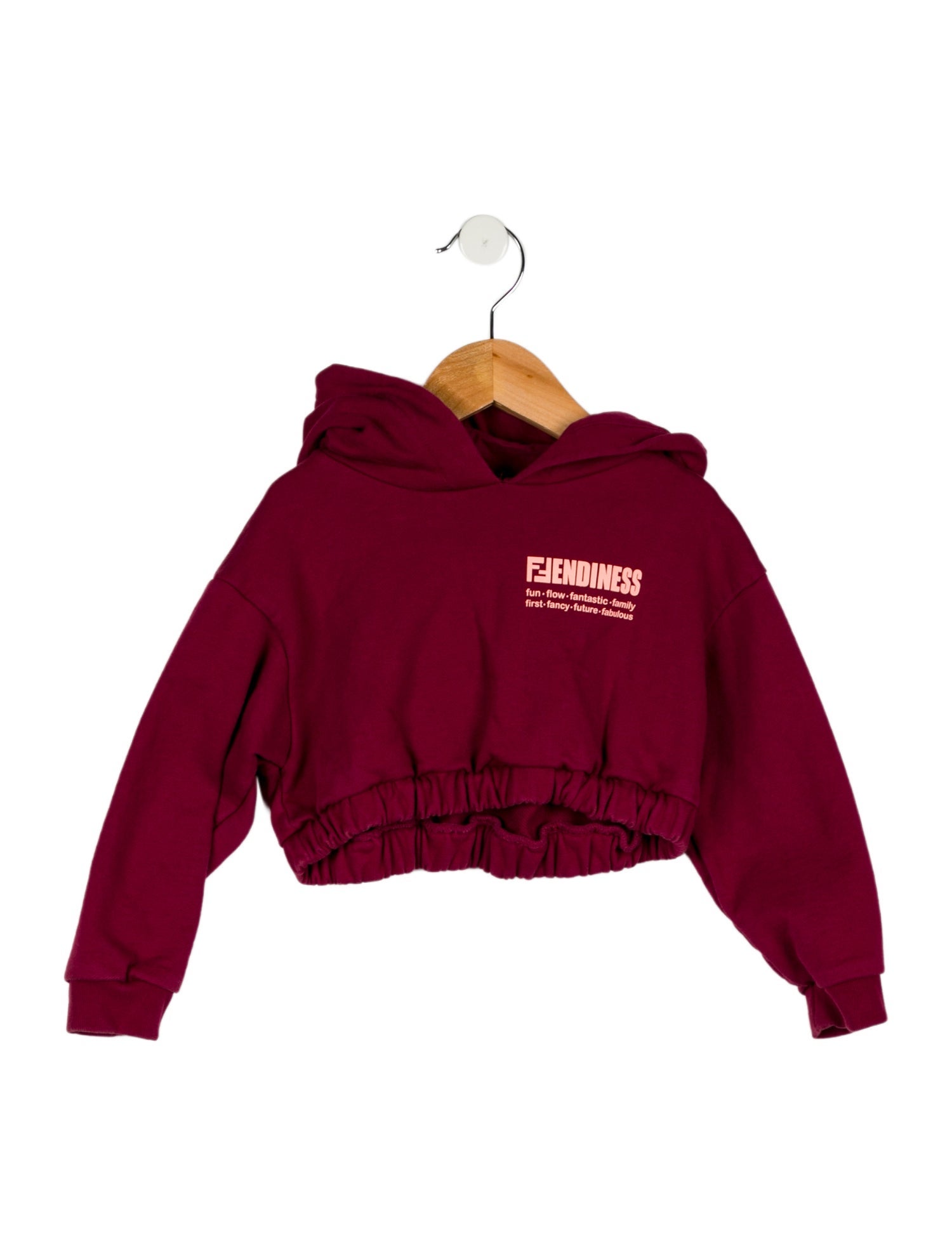Fendi Girls' Cropped Hoodie