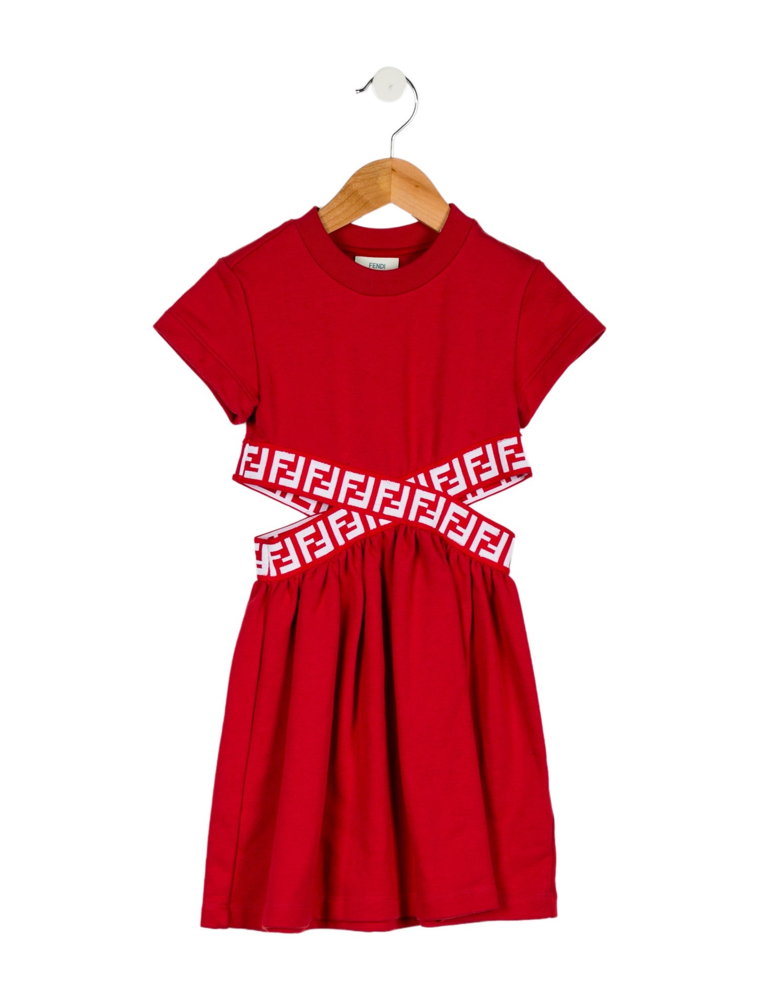 Fendi Girls' Zucca Logo Dress