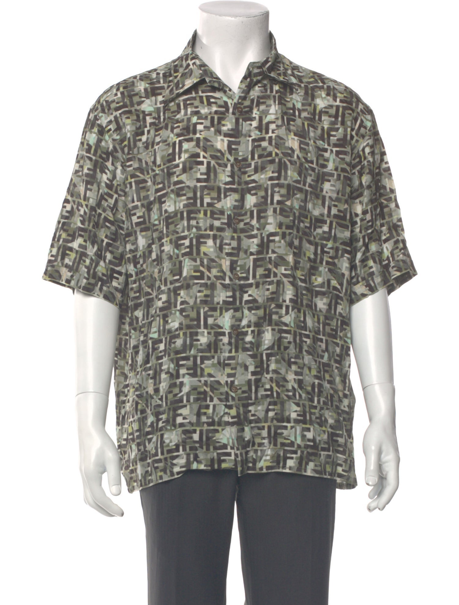 Fendi Zucca FF Logo Printed Shirt