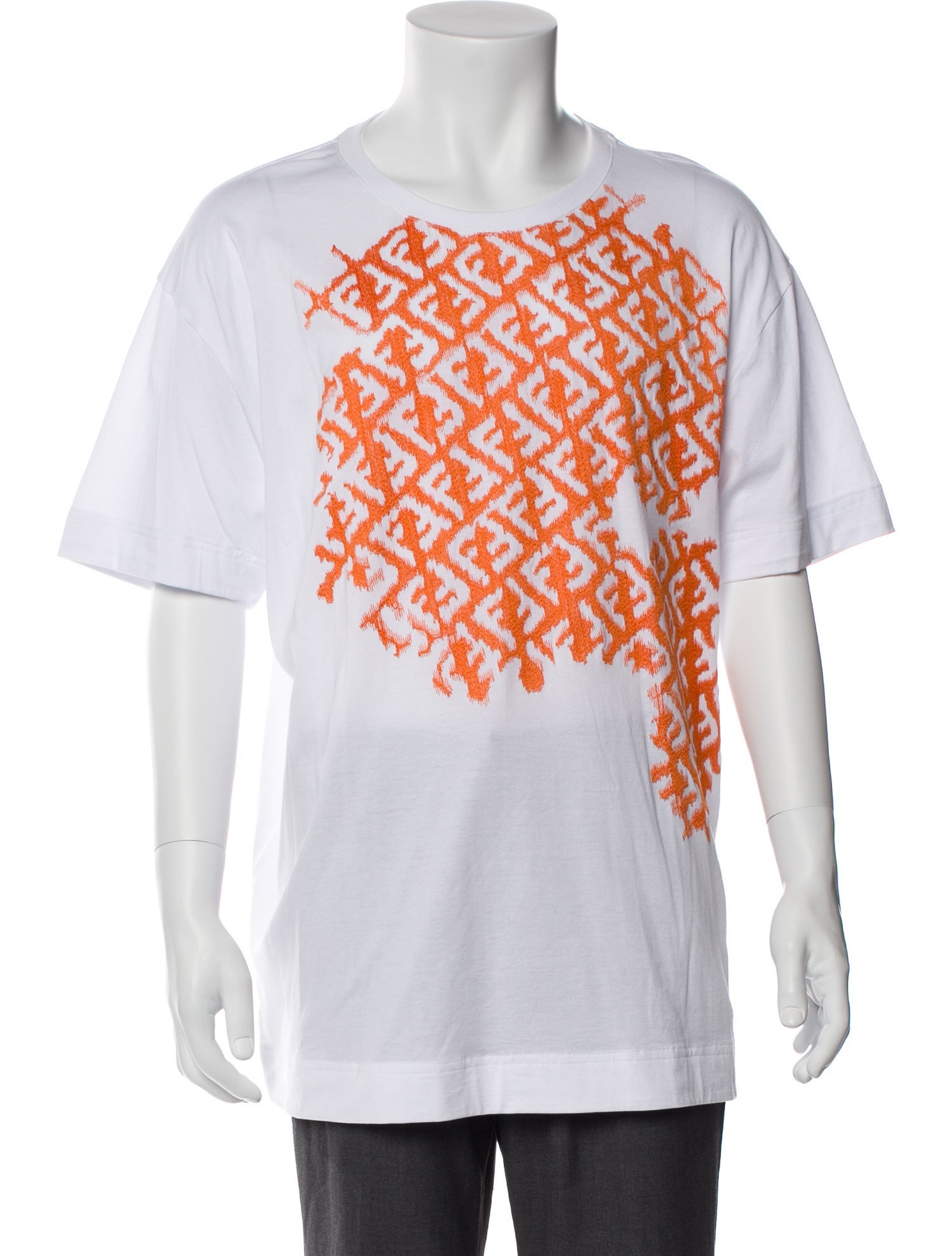 Fendi Graphic Print Crew Neck T-Shirt