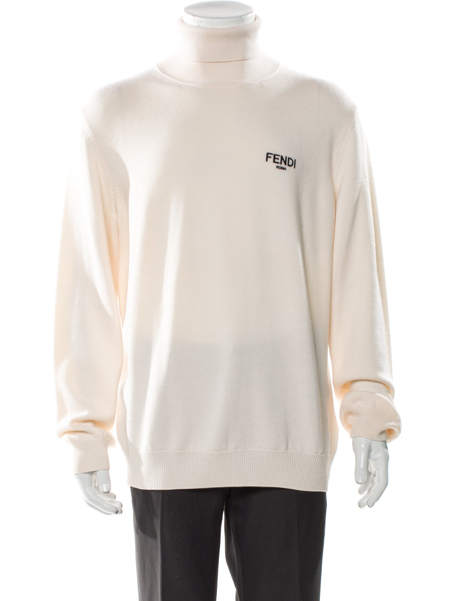 Fendi Wool Graphic Print Pullover