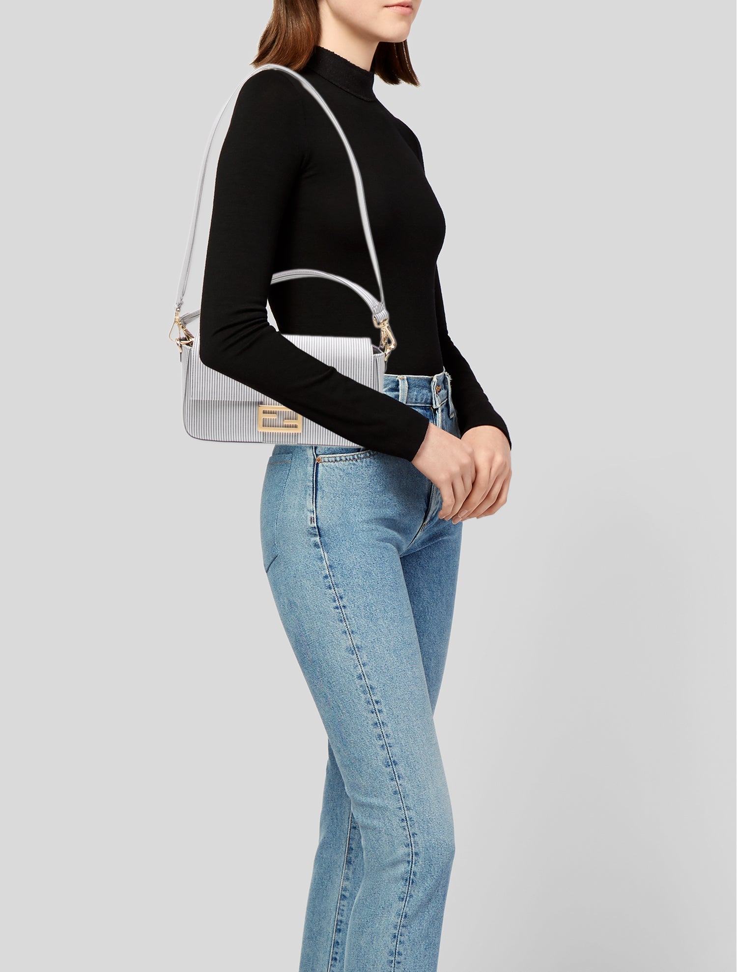 Fendi Canvas Baguette