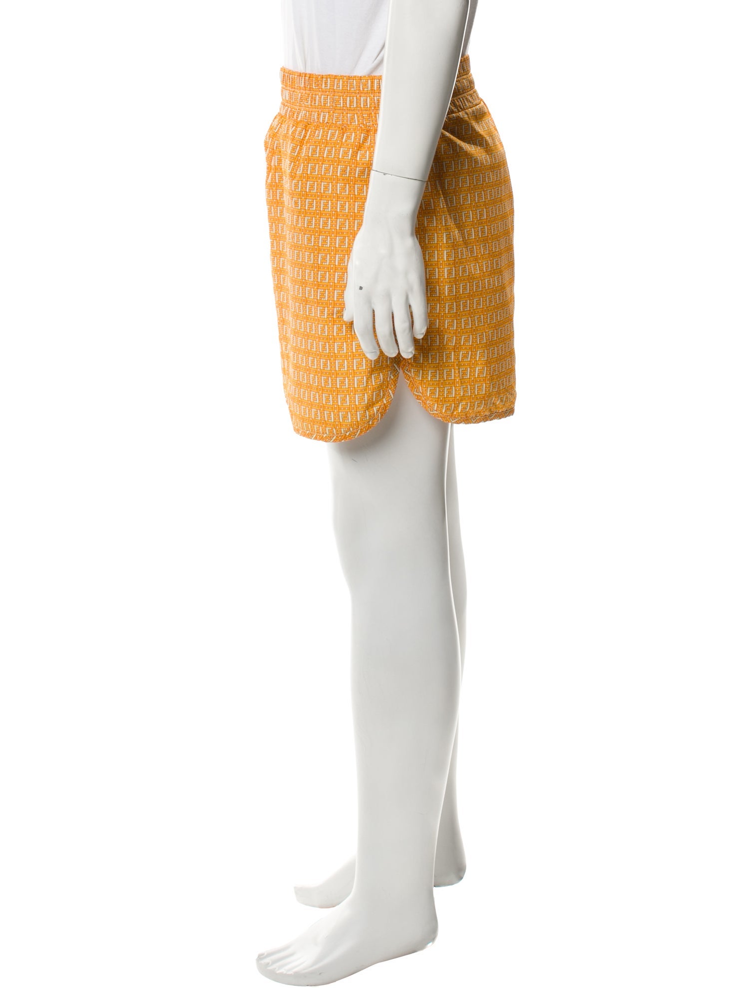 Fendi Zucchino FF Logo Printed Swim Trunks